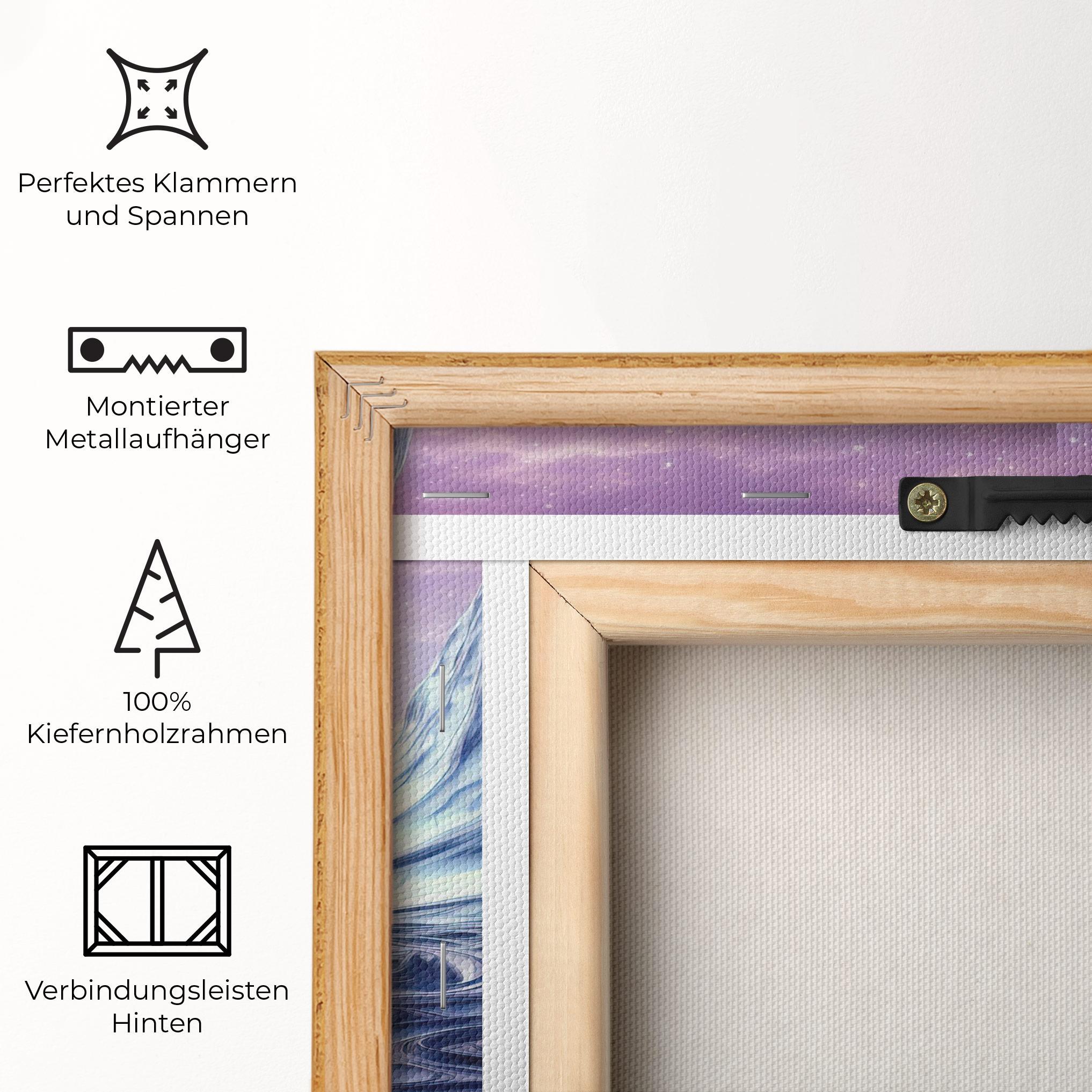 Leinwandbild Snowy Landscape Art mockup 5