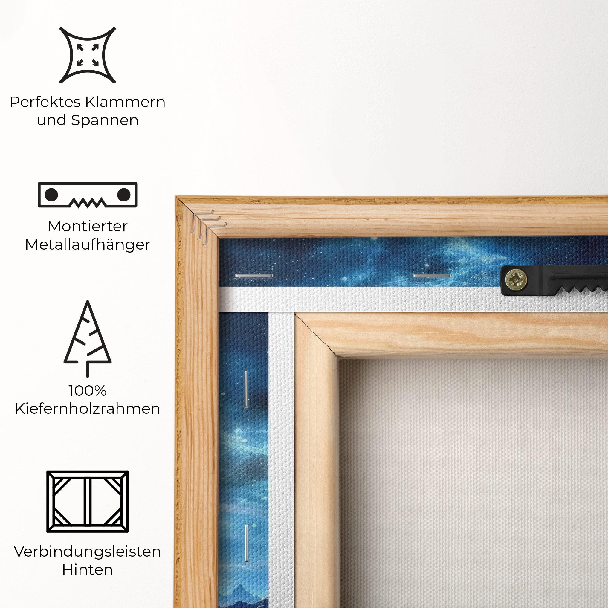 Leinwandbild Space Planets And Stars mockup 5