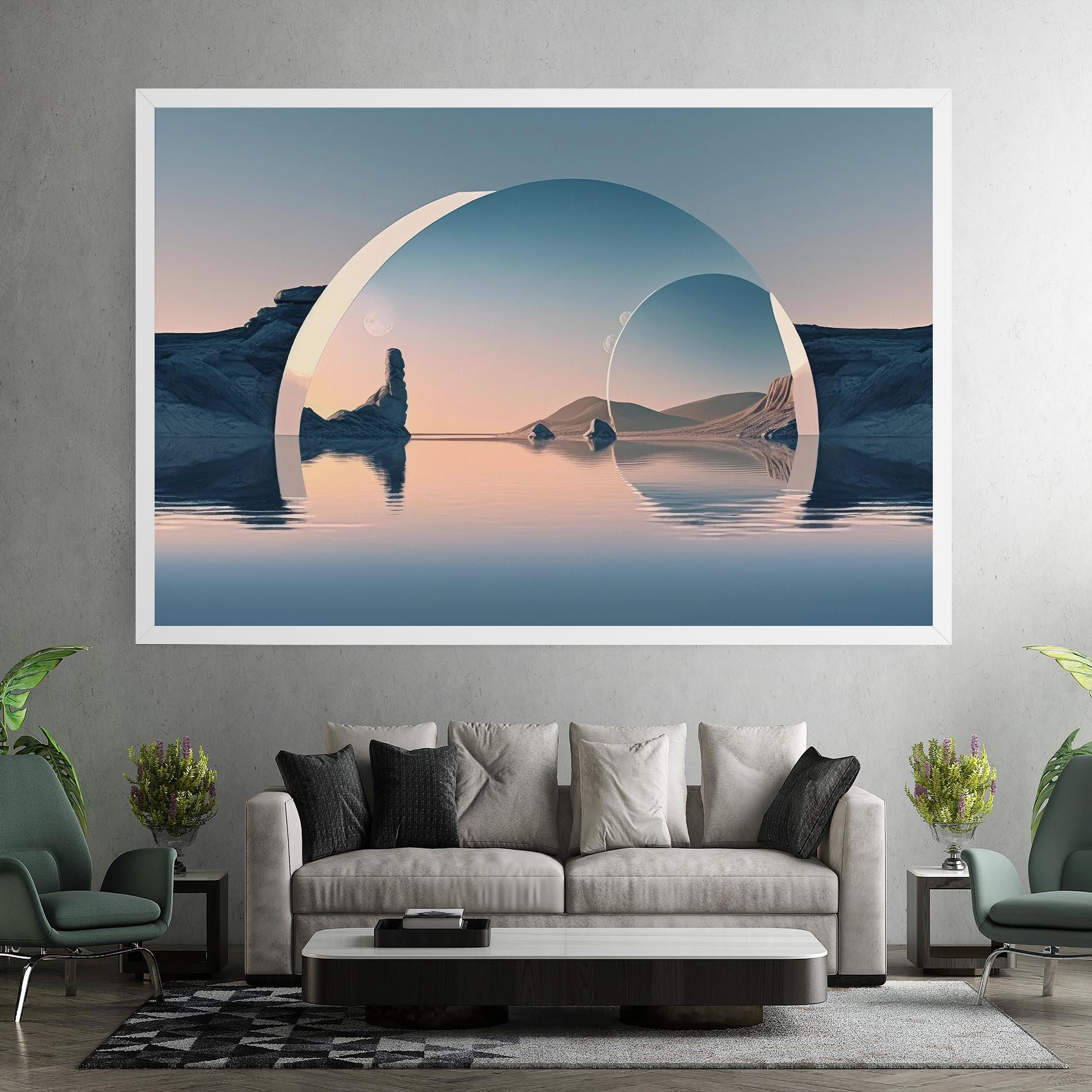 Leinwandbild 3d Fantastic Elements mockup 7