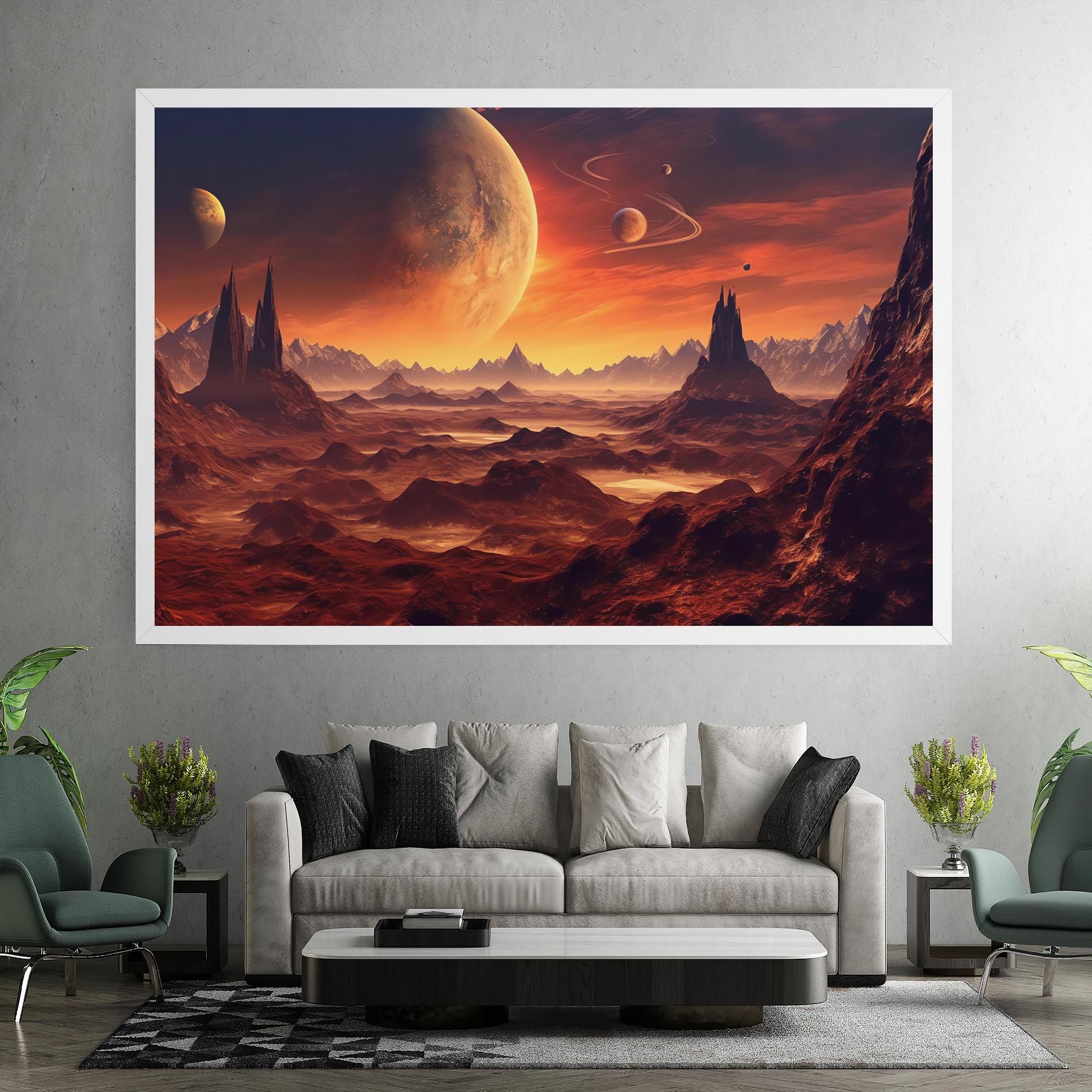 Fiery Orange Sunset mockup 7