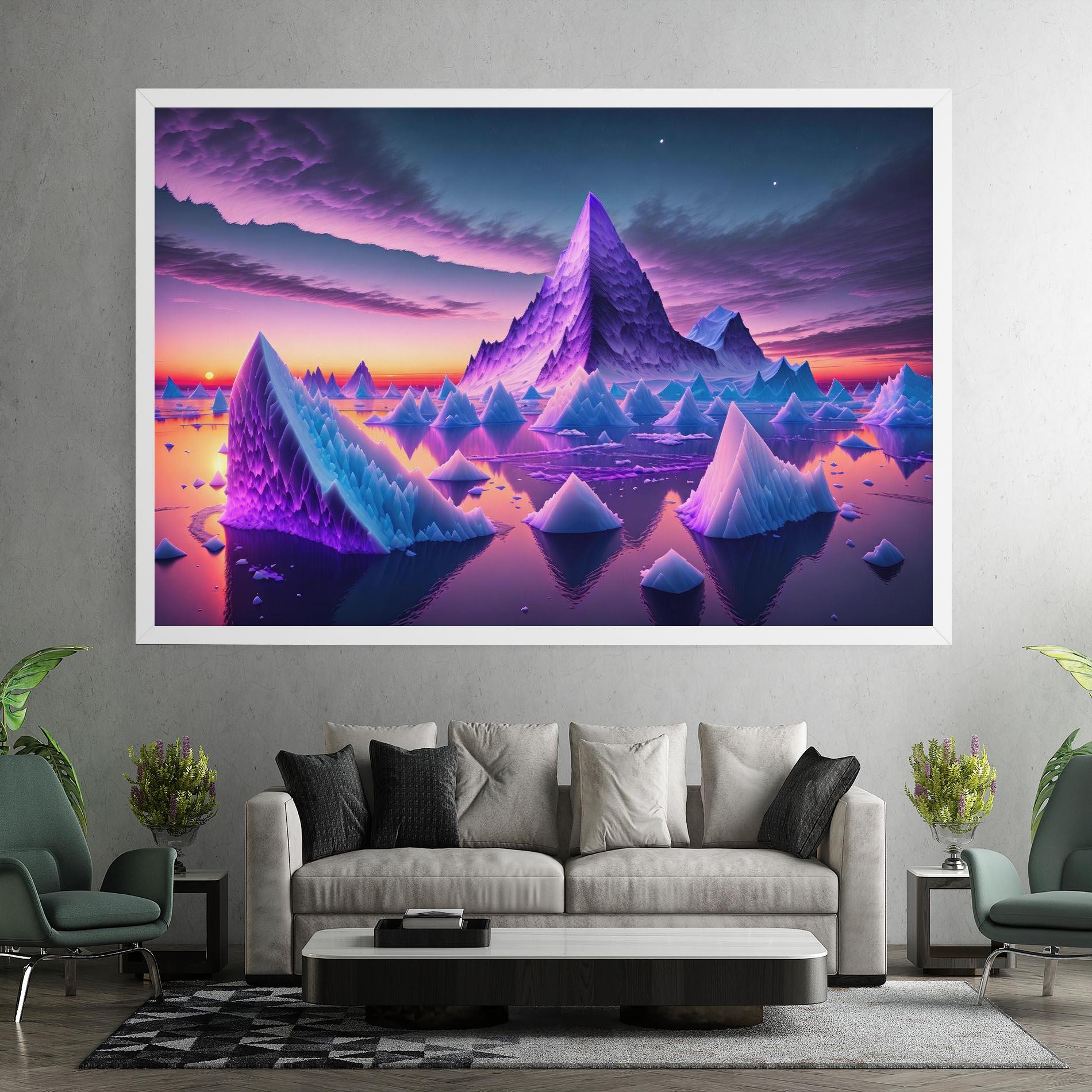 Leinwandbild Floating Iceberg mockup 7