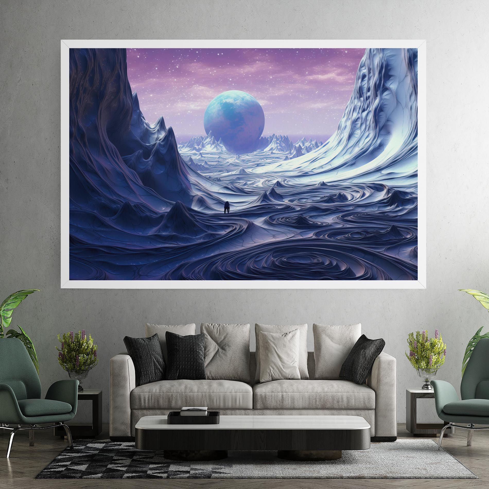 Snowy Landscape Art mockup 7