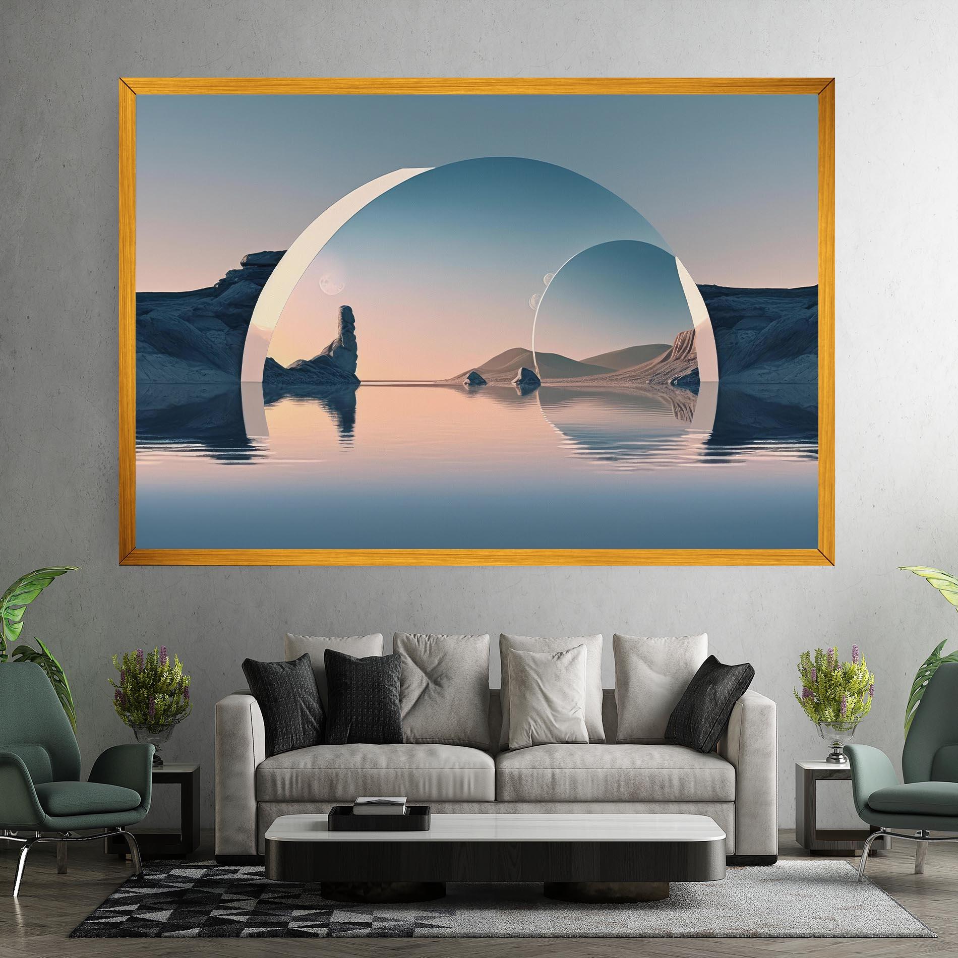 Leinwandbild 3d Fantastic Elements mockup 7