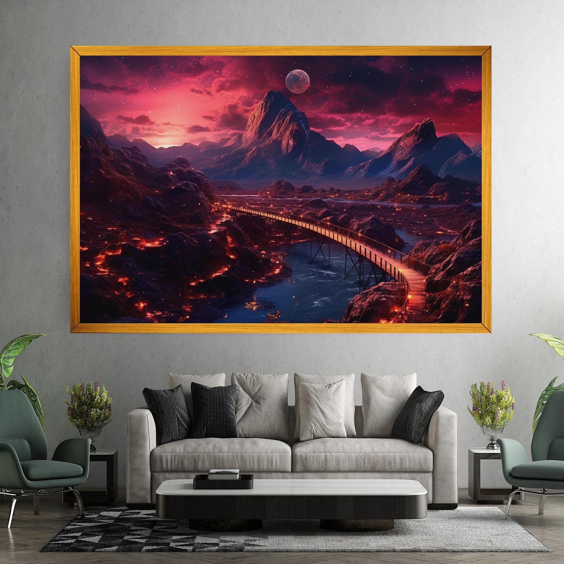 Leinwandbild Interstellar Journey mockup 7