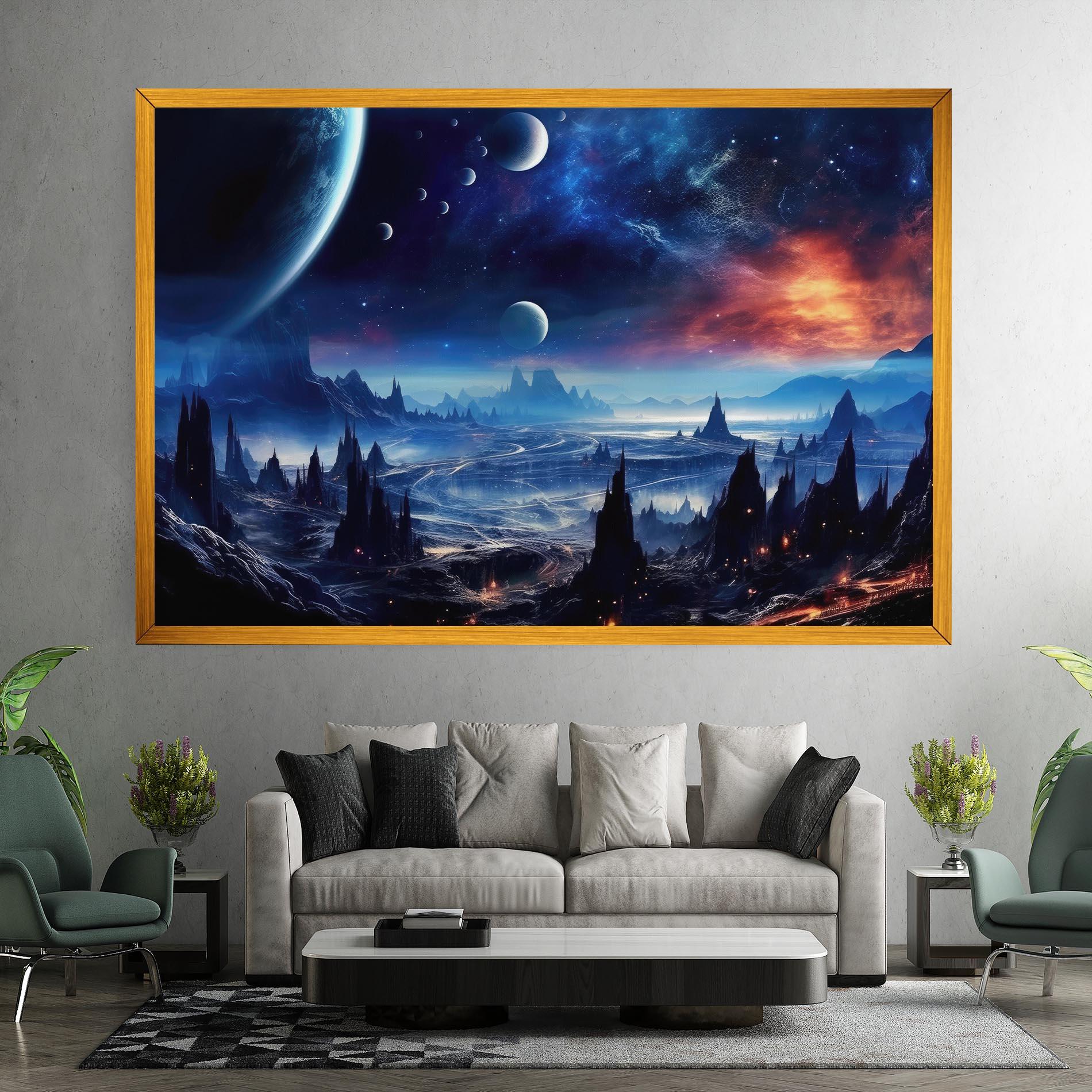 Leinwandbild Planets And Stars mockup 7