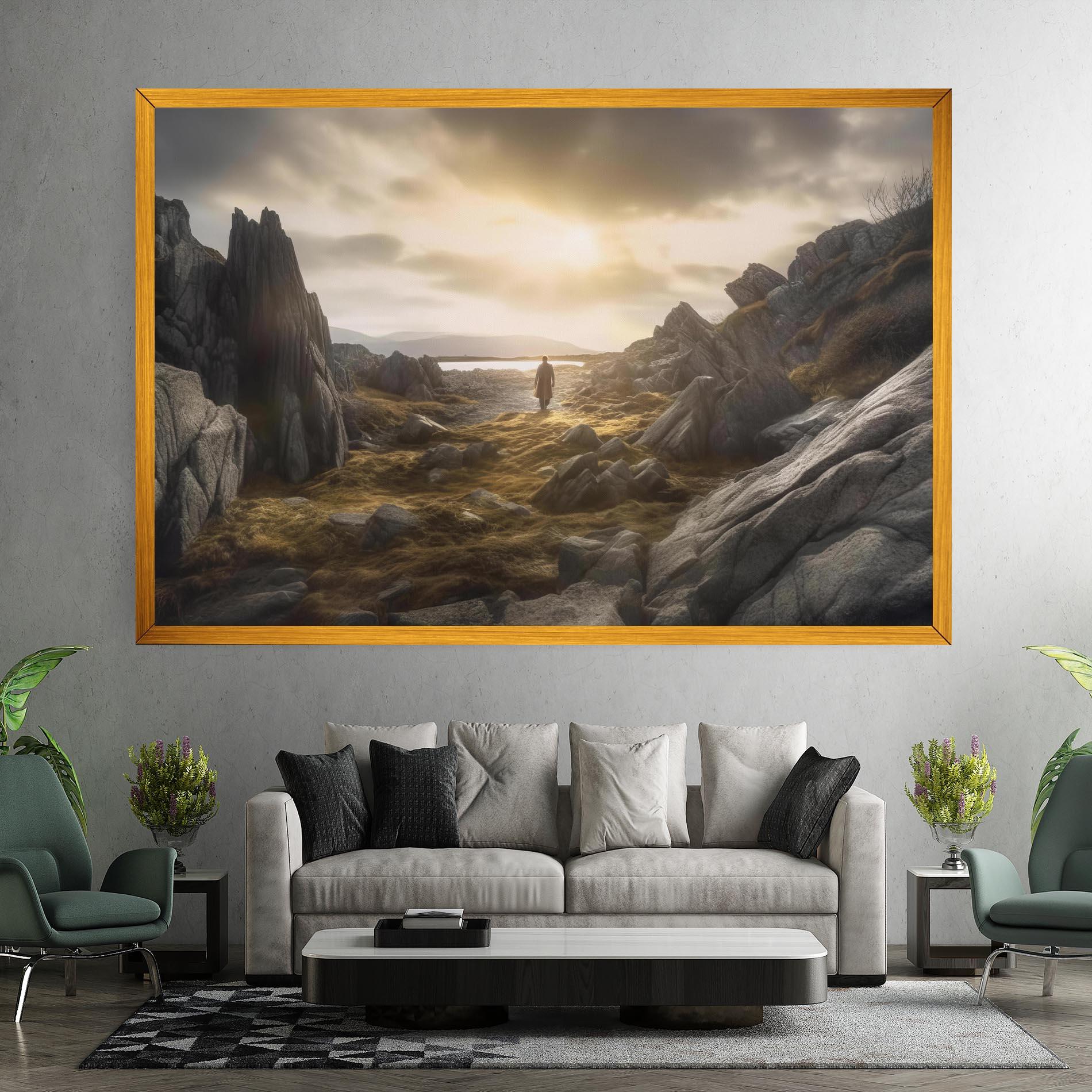 Leinwandbild Rocky Area Man mockup 7