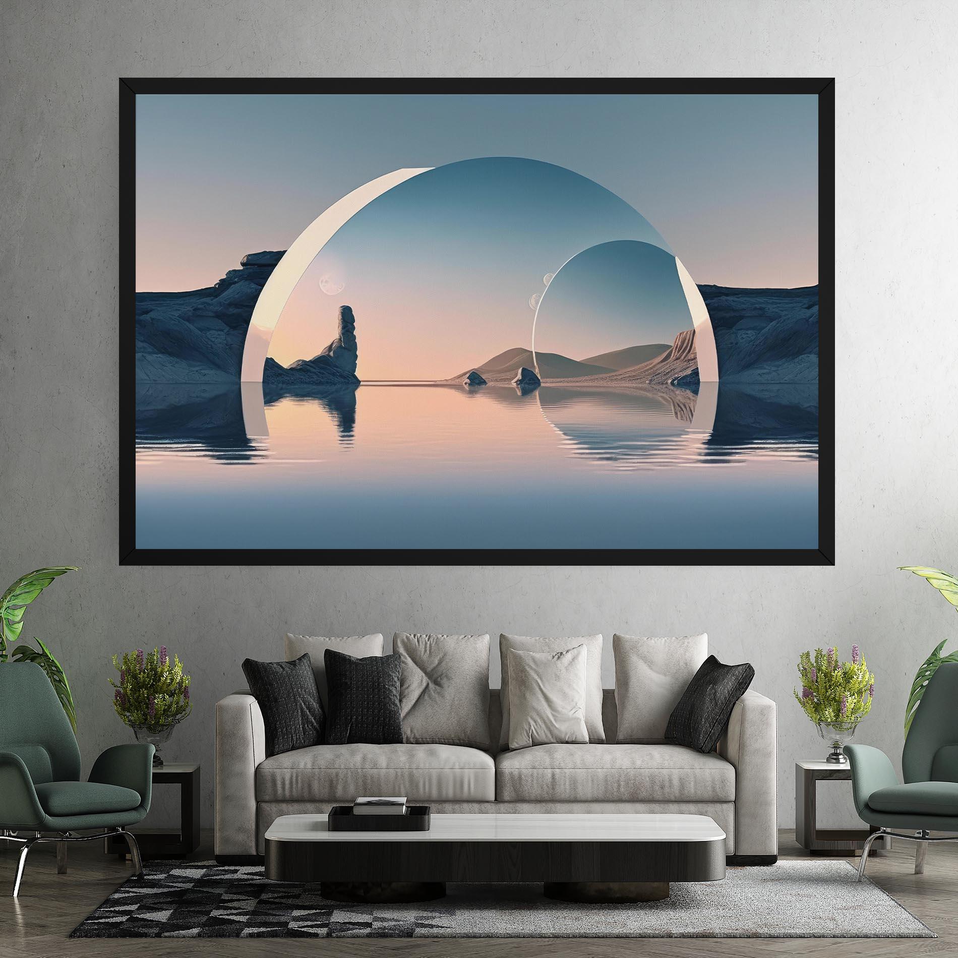 Leinwandbild 3d Fantastic Elements mockup 7