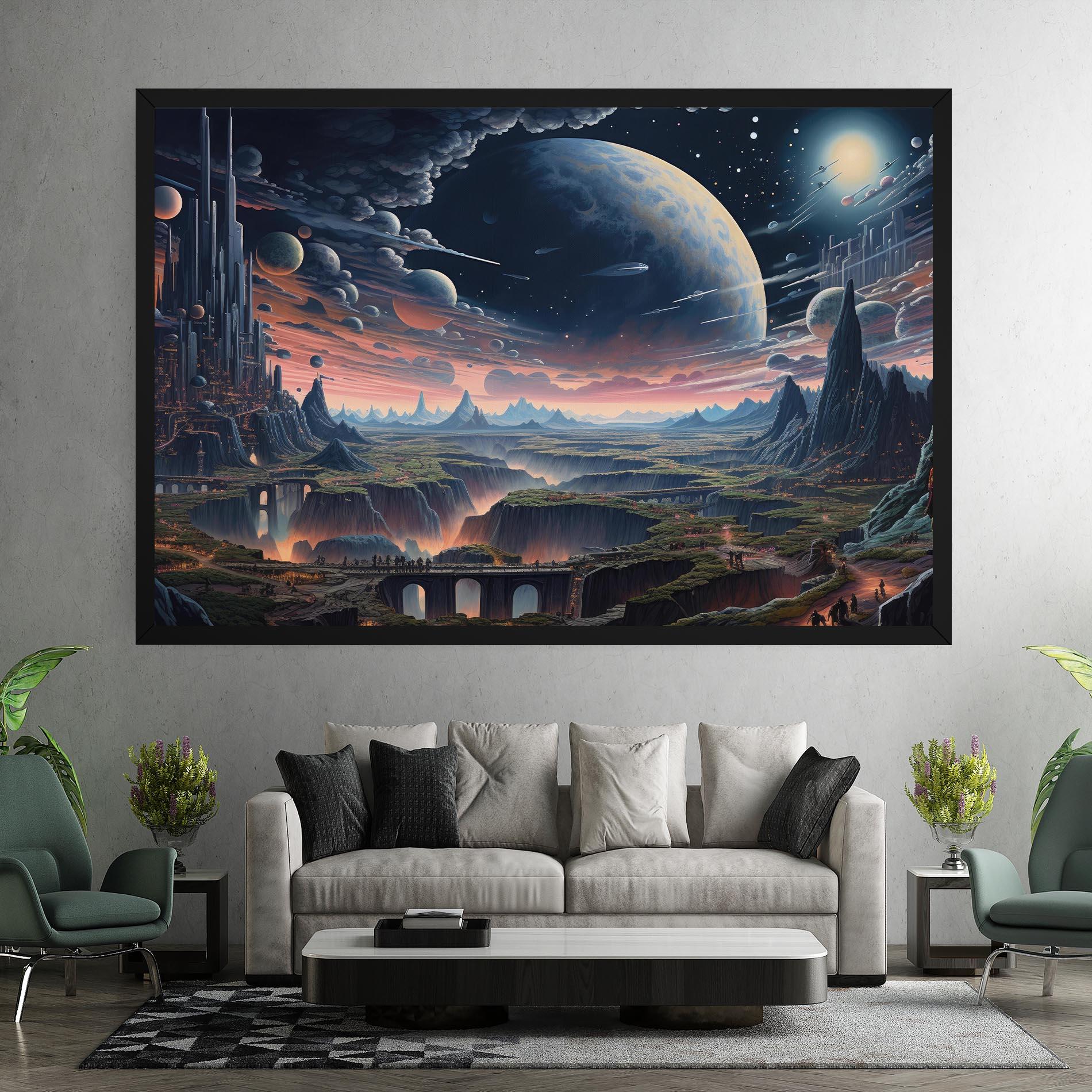 Leinwandbild Celestial Chronicler mockup 7