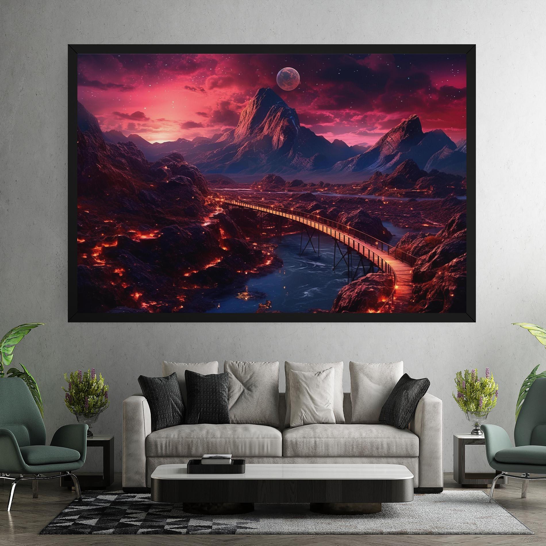 Leinwandbild Interstellar Journey mockup 7