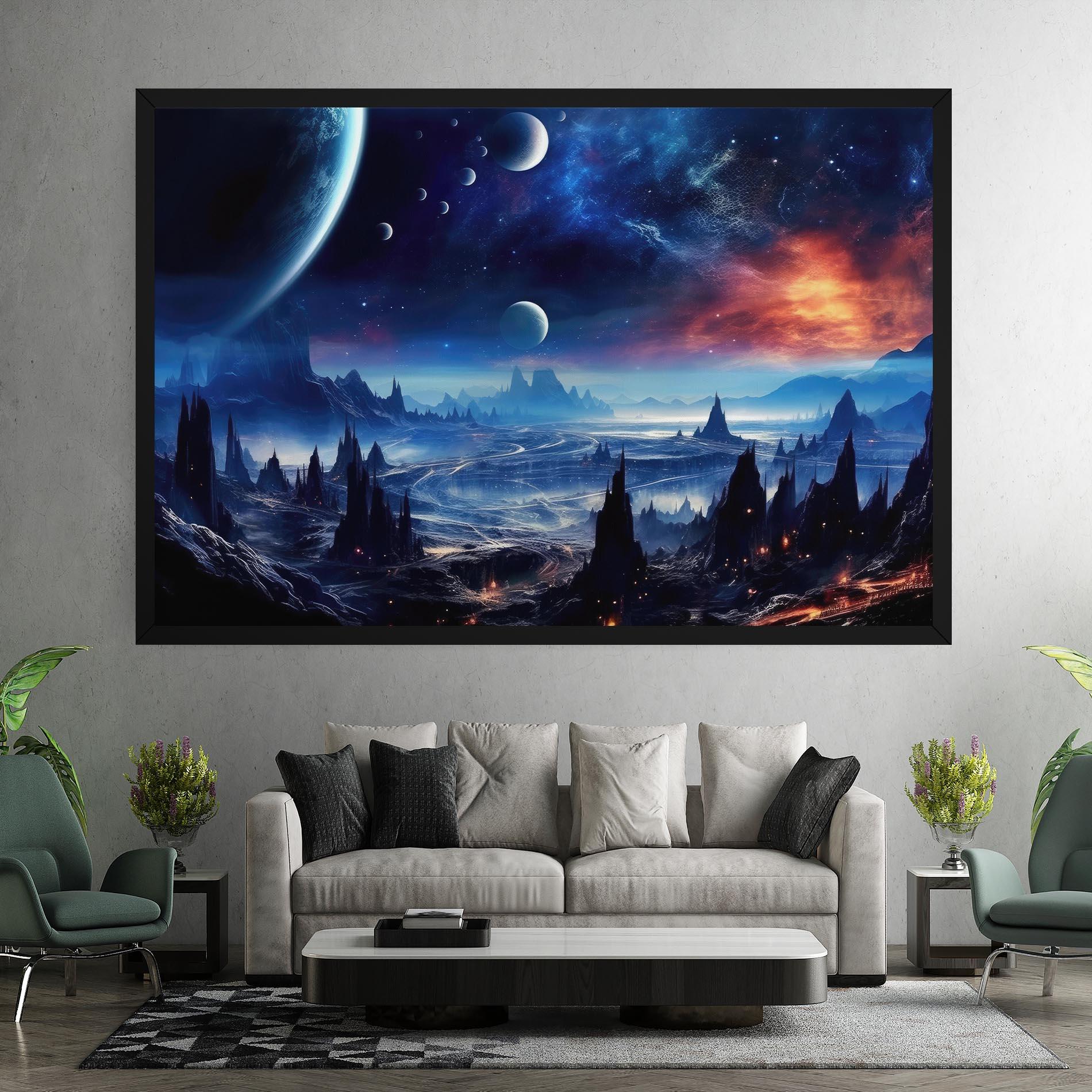 Leinwandbild Planets And Stars mockup 7