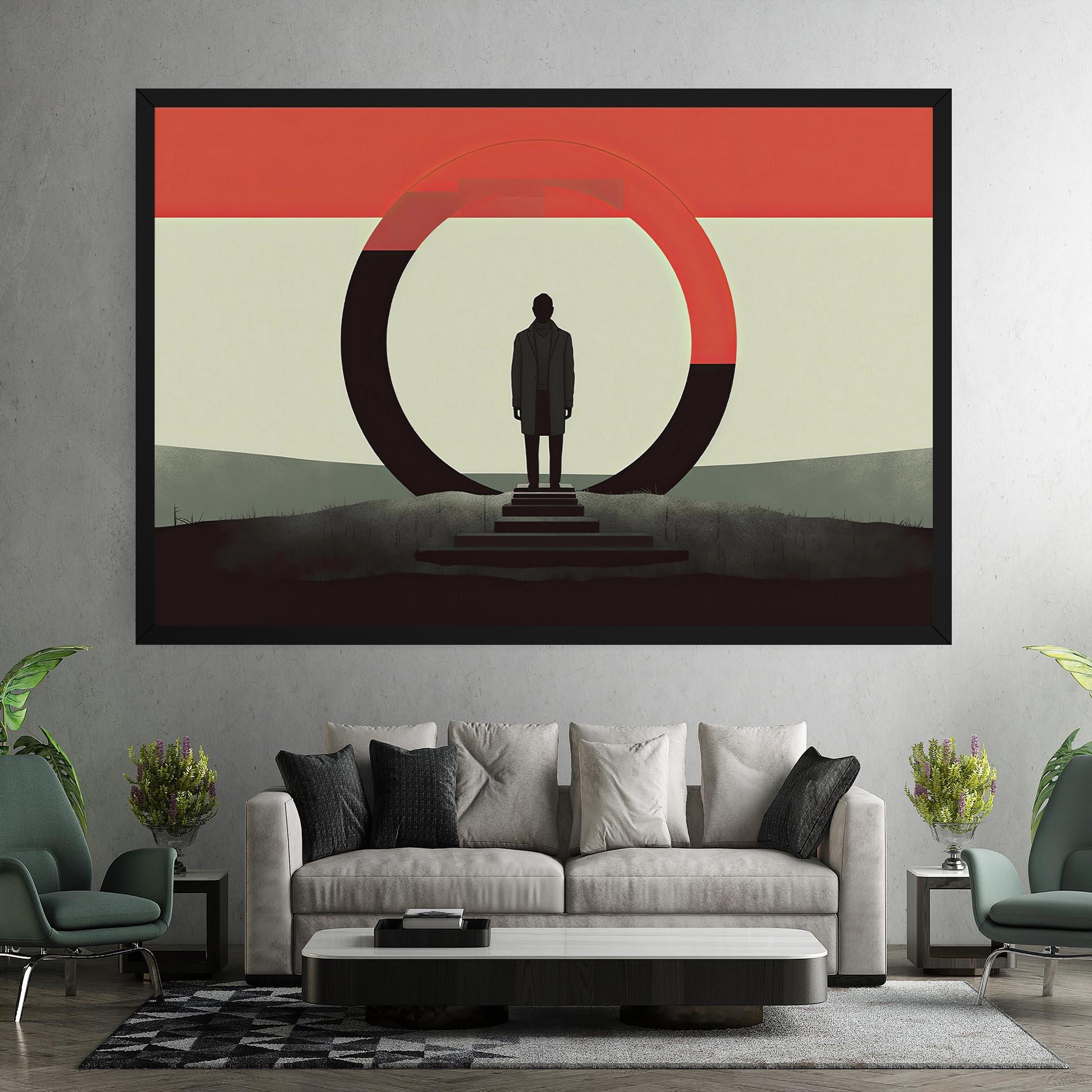 Leinwandbild Portal Art mockup 7