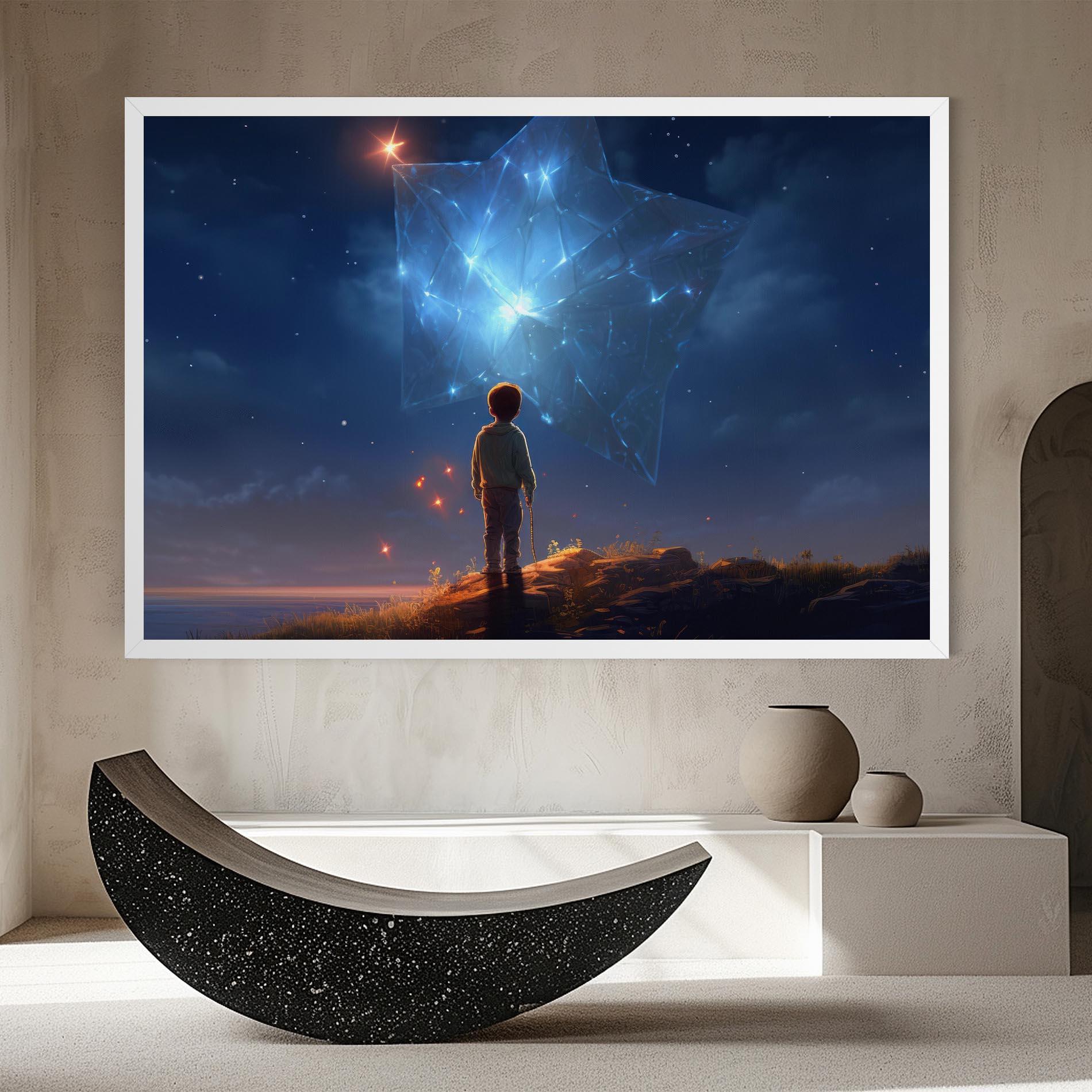 Leinwandbild Blue Star Floating mockup 8
