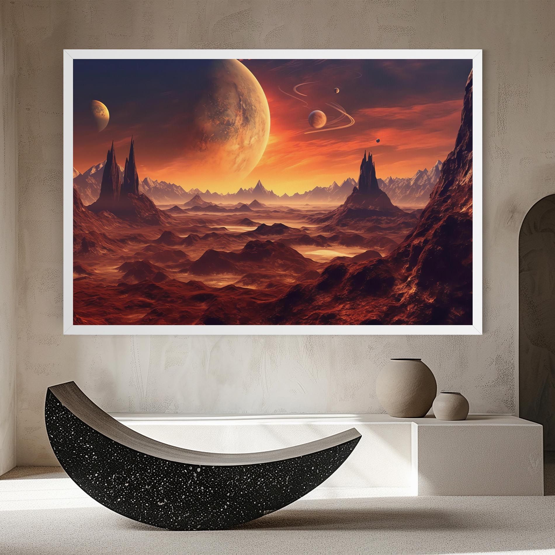 Fiery Orange Sunset mockup 8