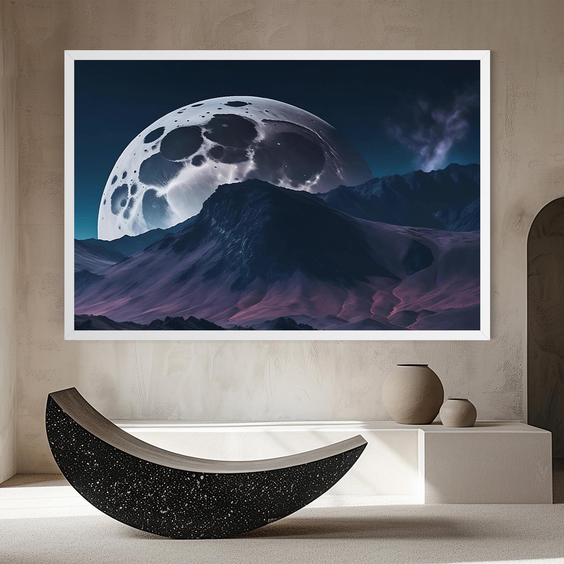 Leinwandbild Full Moon Smoke mockup 8