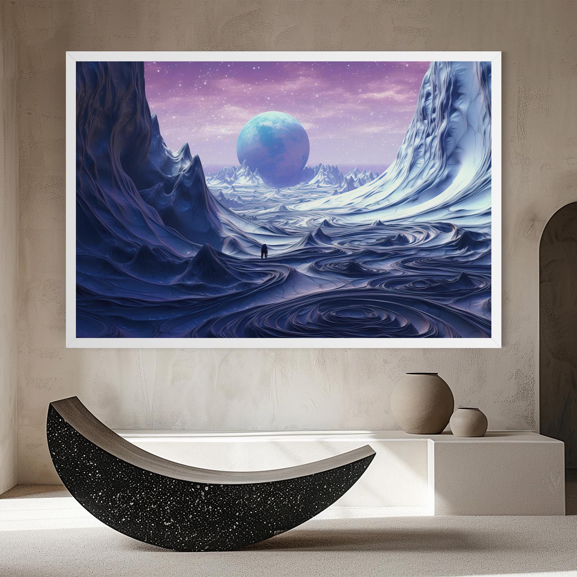 Snowy Landscape Art mockup 8