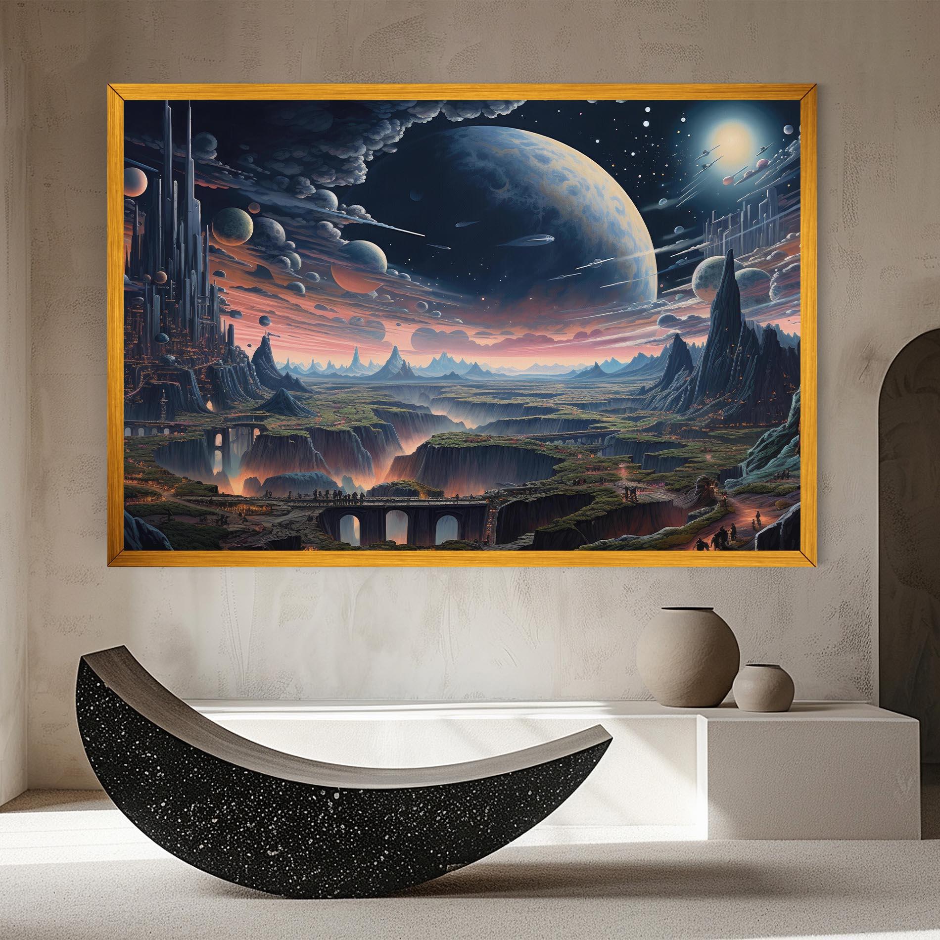 Leinwandbild Celestial Chronicler mockup 8