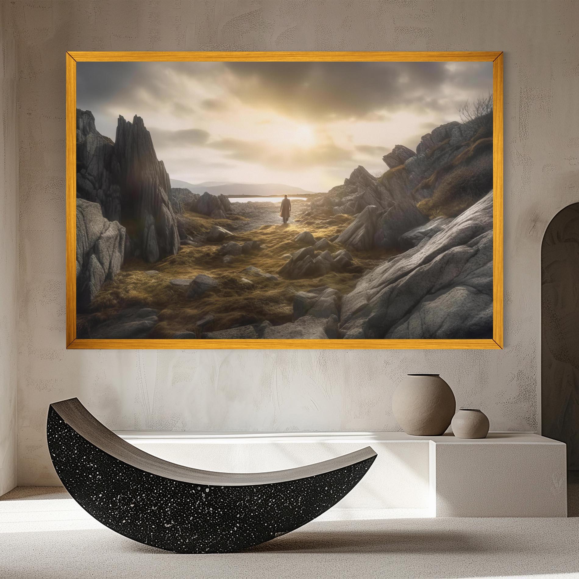 Leinwandbild Rocky Area Man mockup 8