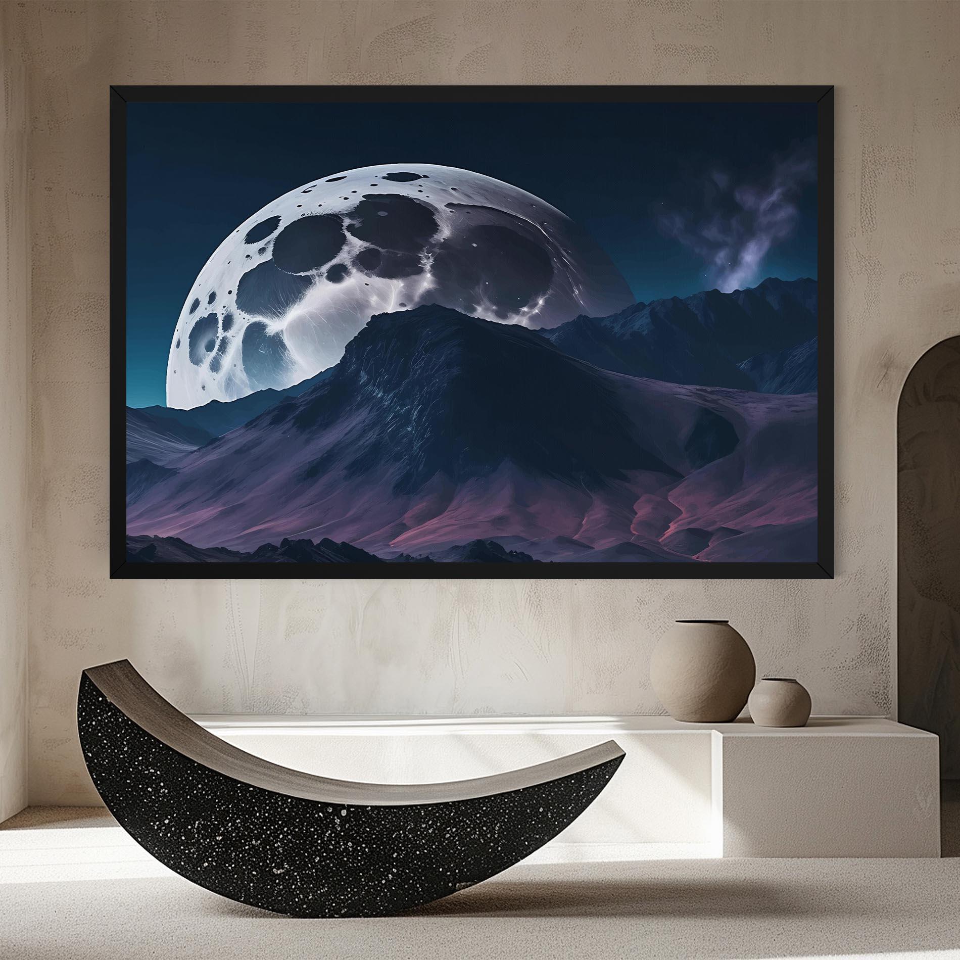 Leinwandbild Full Moon Smoke mockup 8