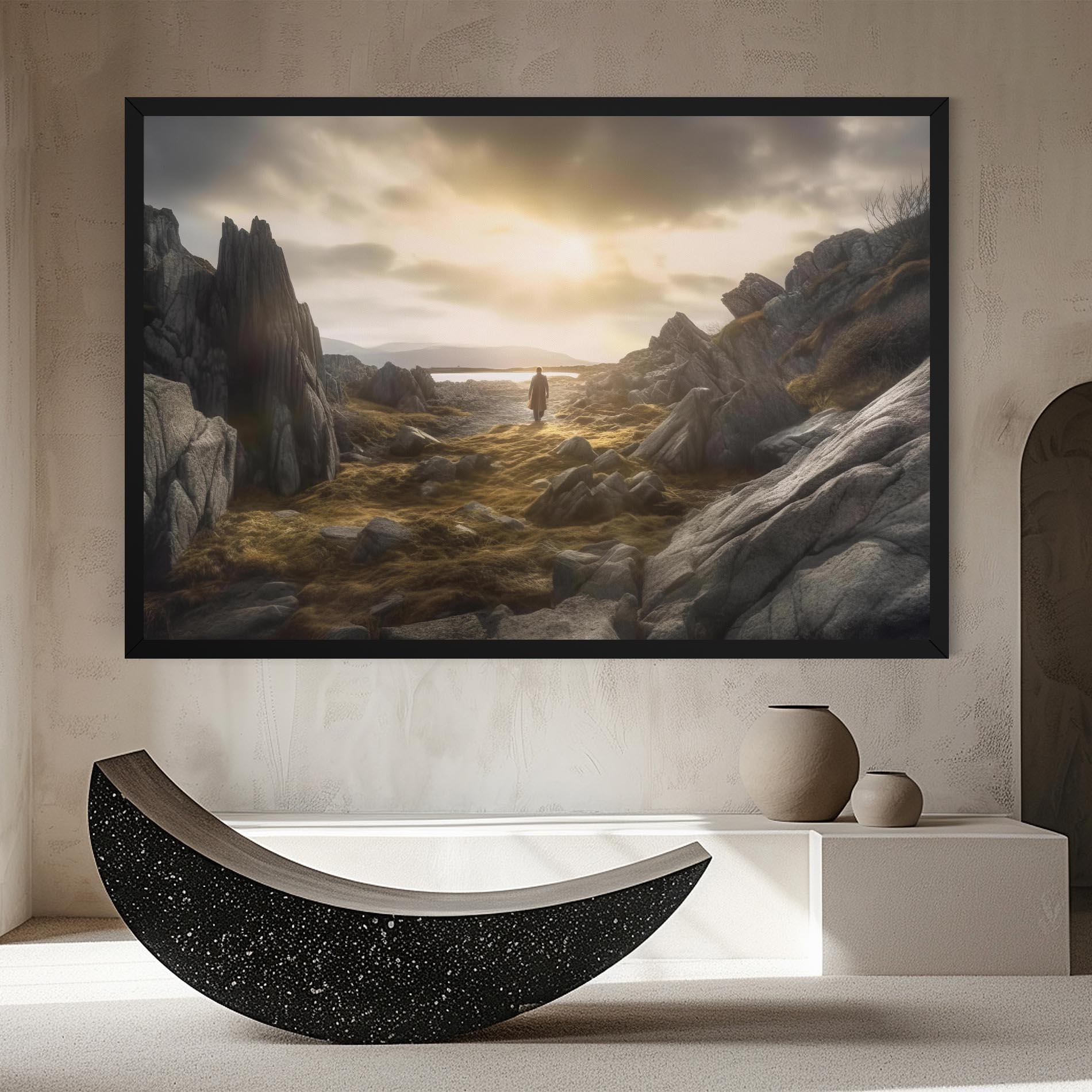 Leinwandbild Rocky Area Man mockup 8