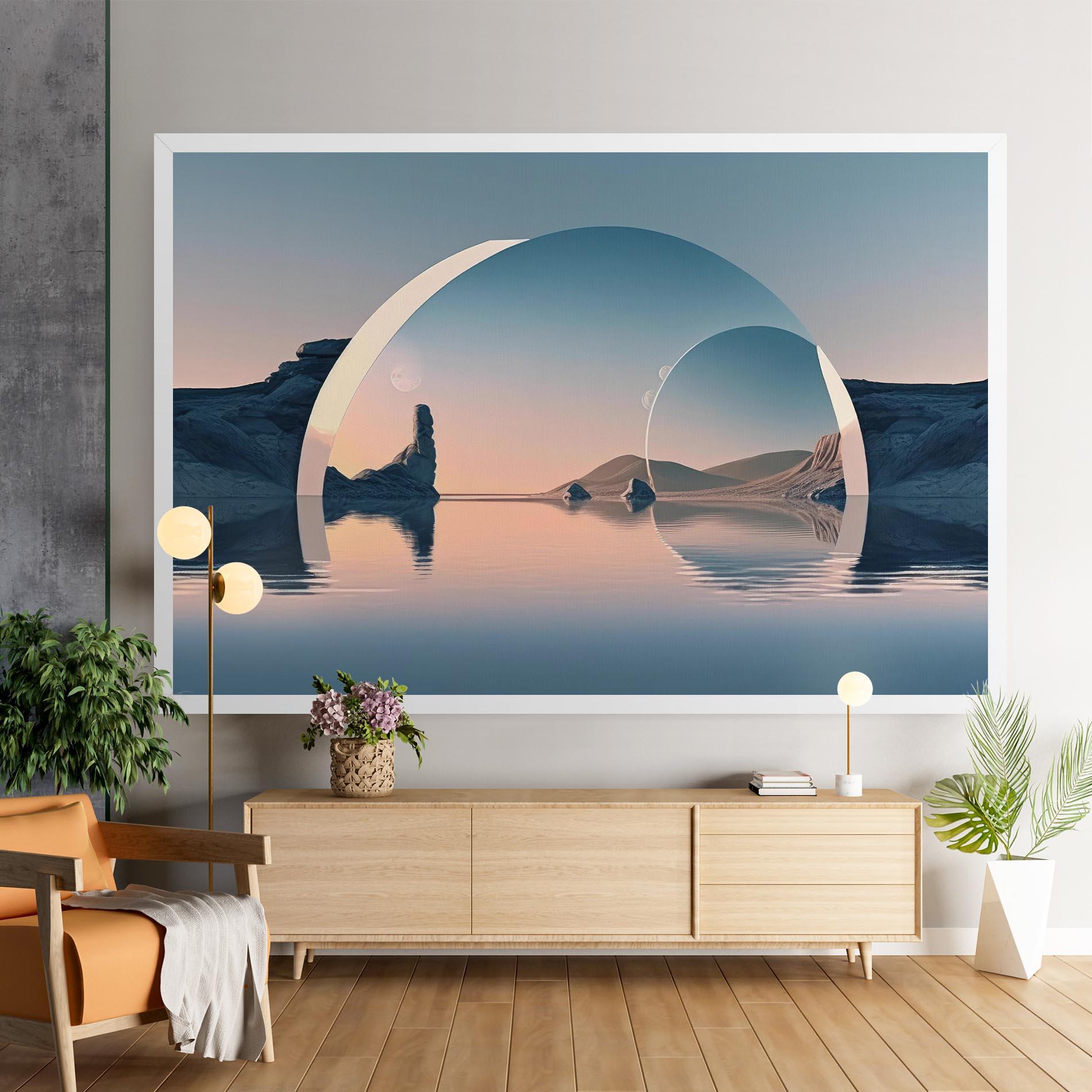 Leinwandbild 3d Fantastic Elements mockup 9