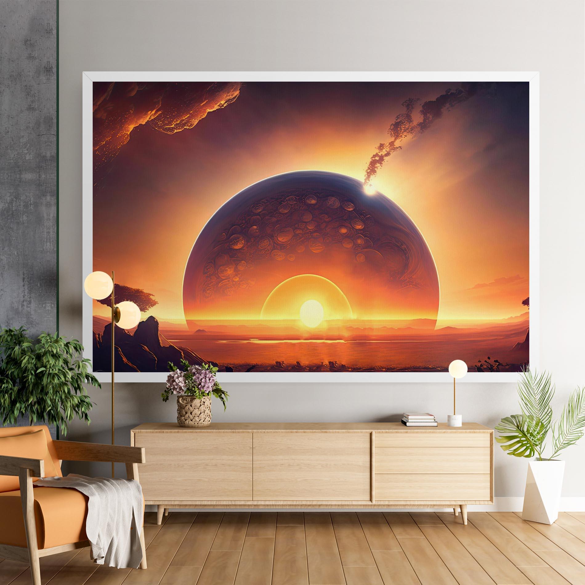 Leinwandbild Abstract Fantasy Science mockup 9
