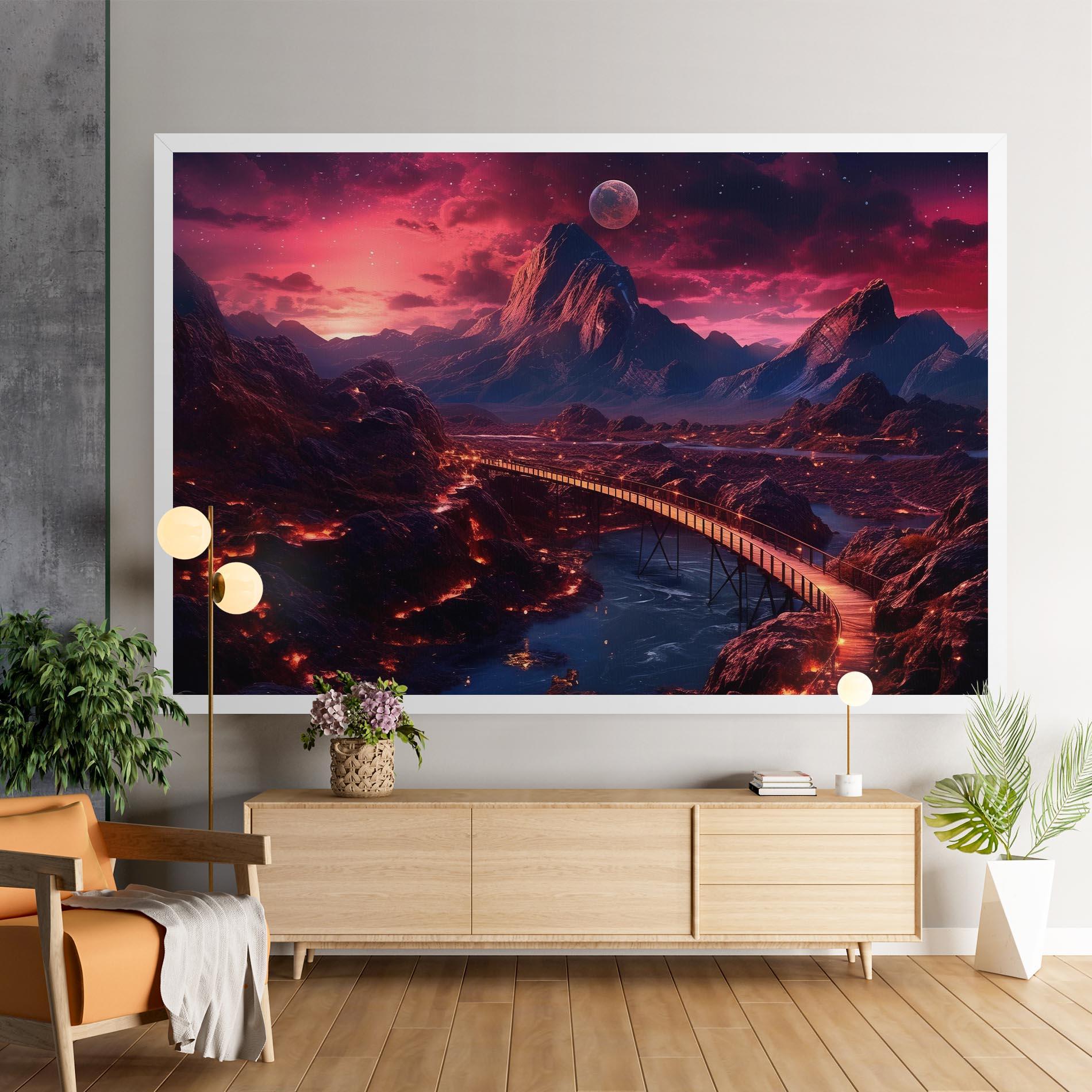 Leinwandbild Interstellar Journey mockup 9