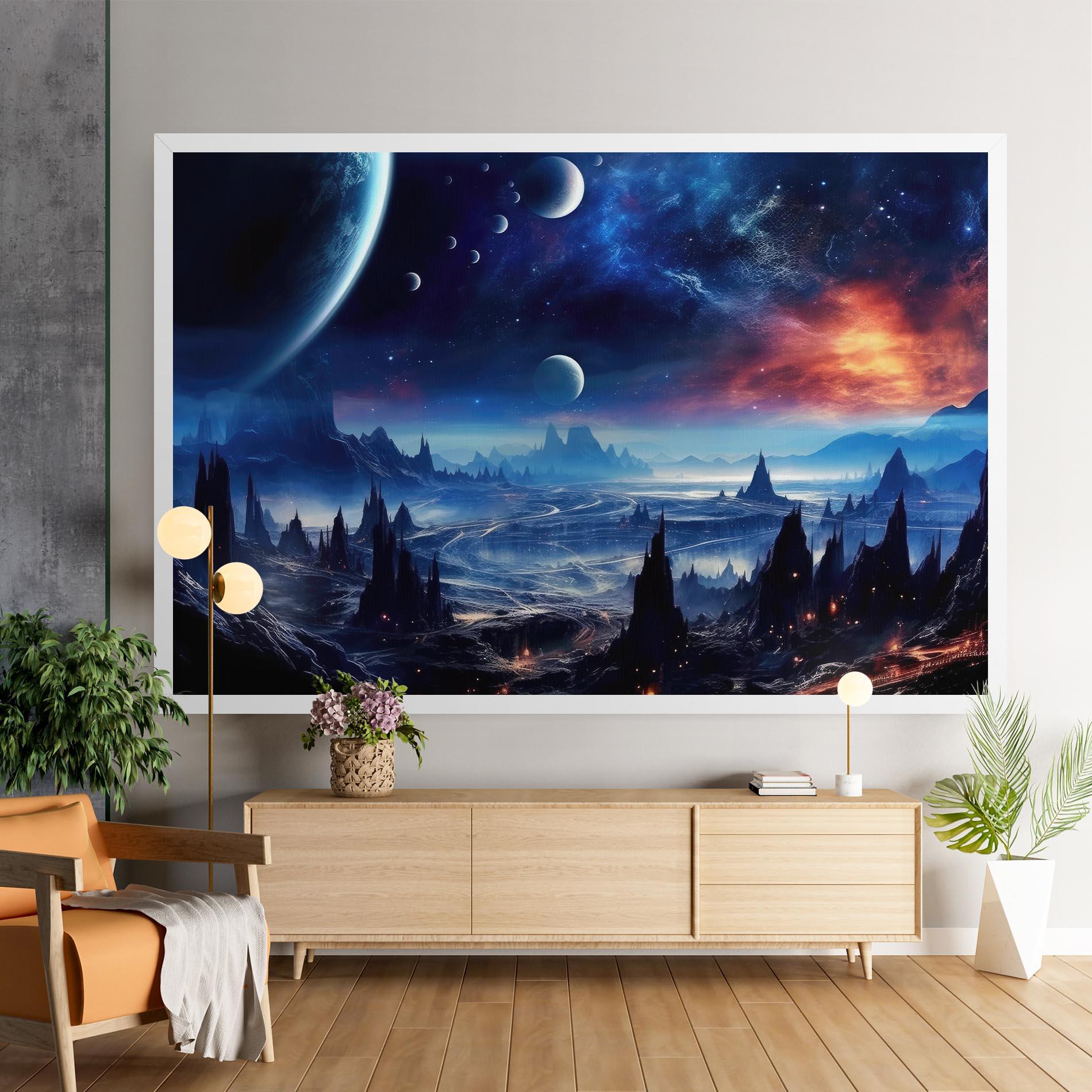 Leinwandbild Planets And Stars mockup 9