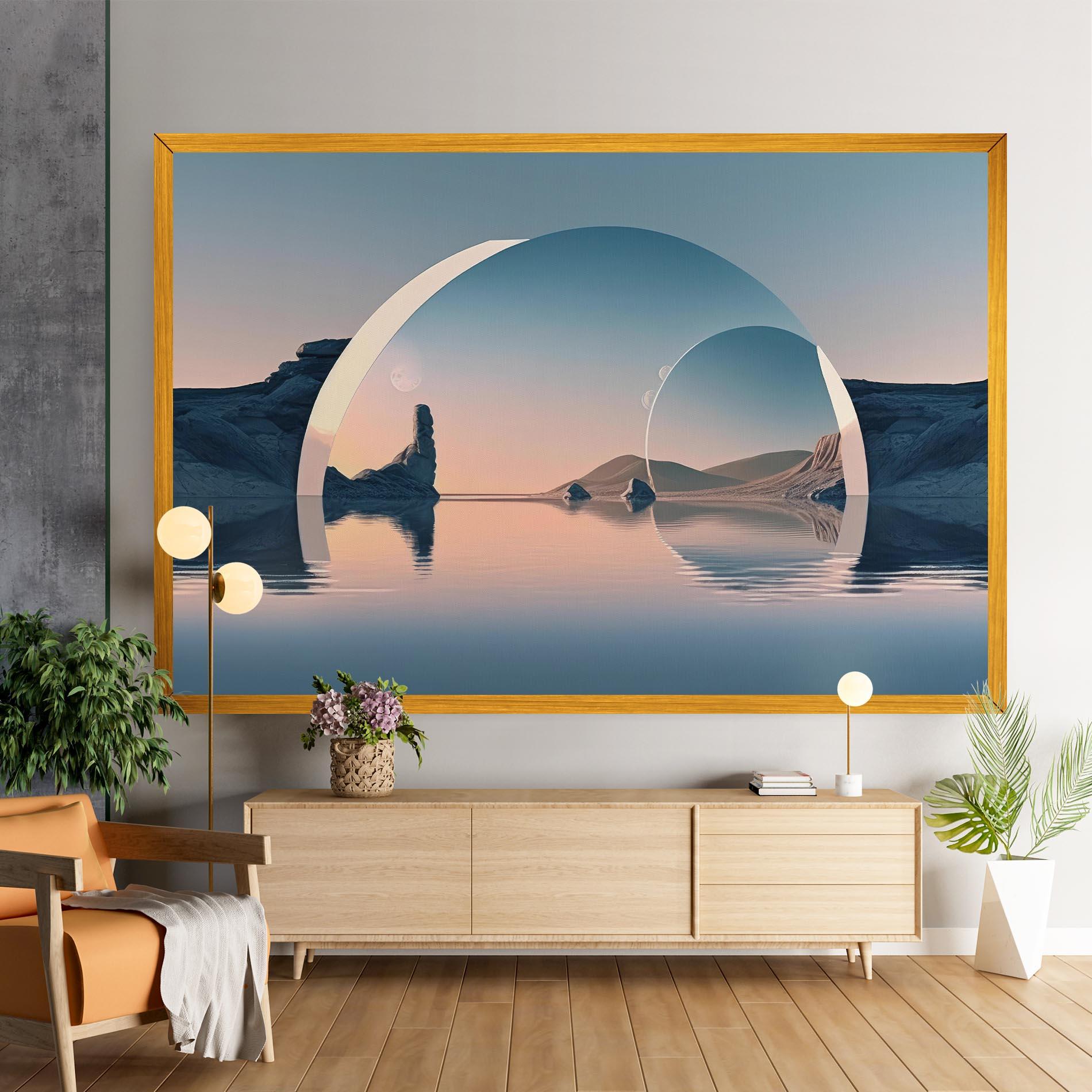 Leinwandbild 3d Fantastic Elements mockup 9