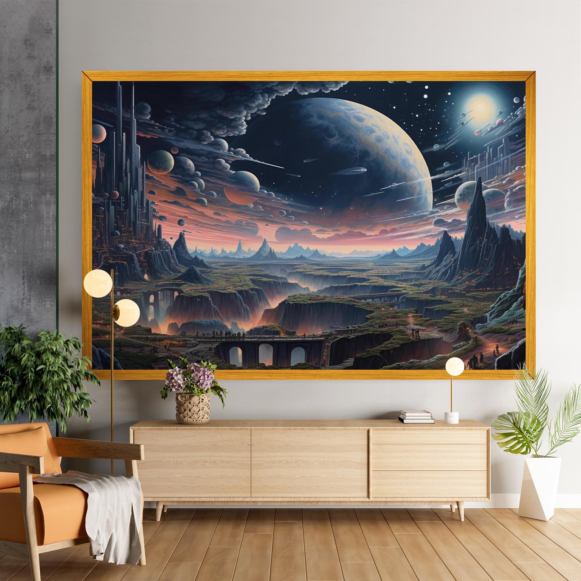 Leinwandbild Celestial Chronicler mockup 9
