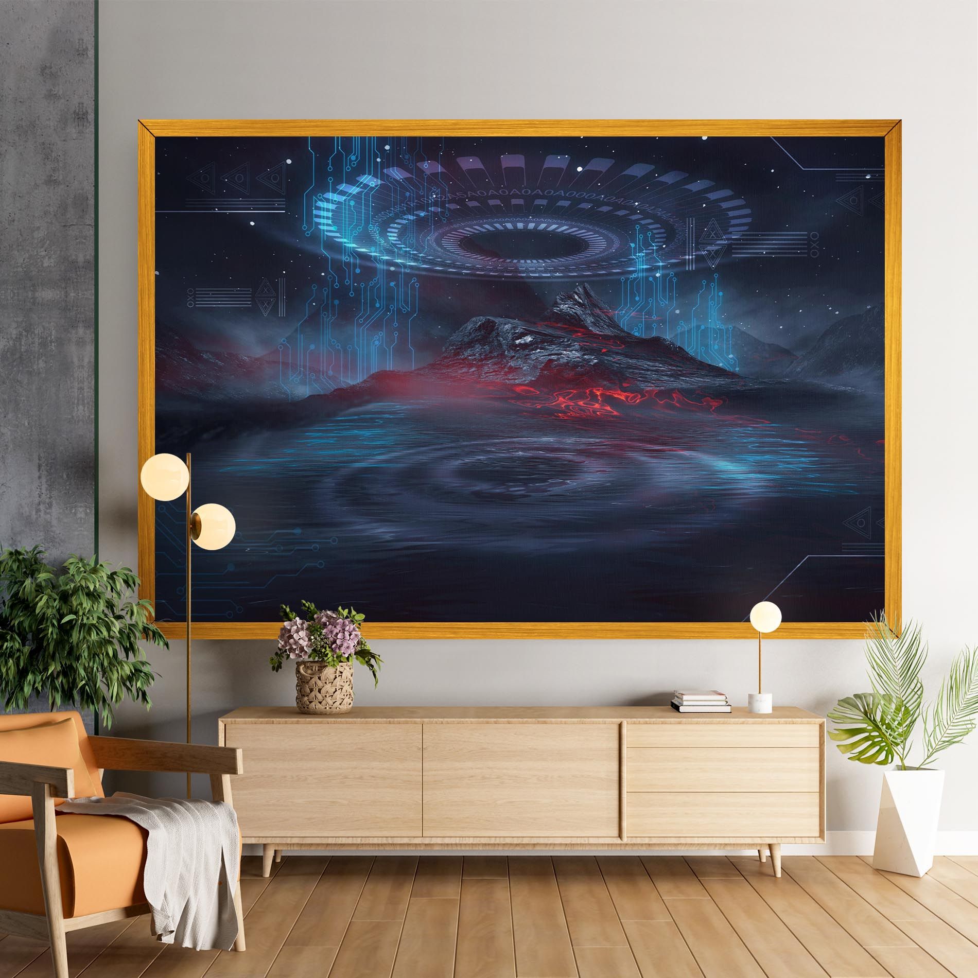 Neon Space Galaxy mockup 9
