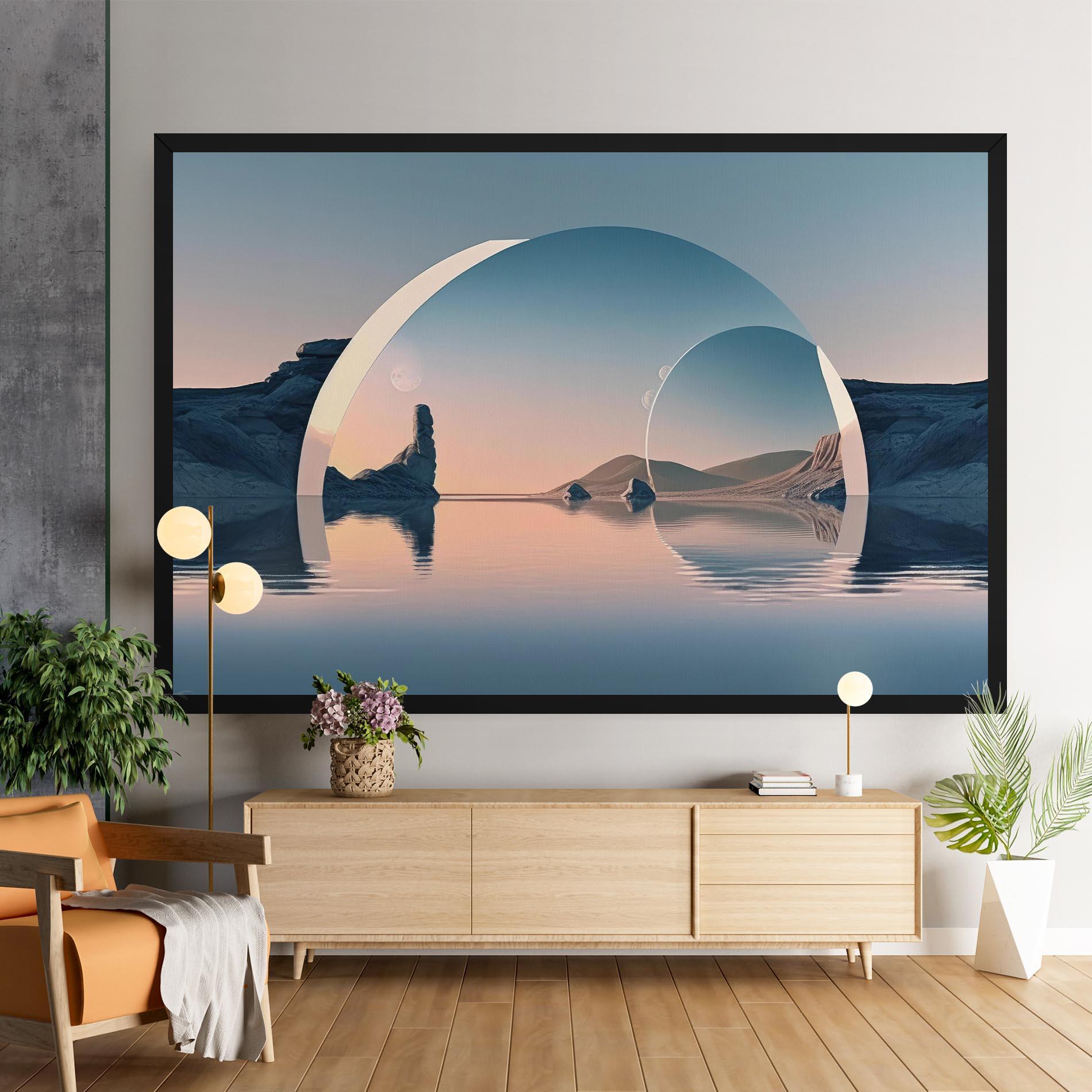 Leinwandbild 3d Fantastic Elements mockup 9