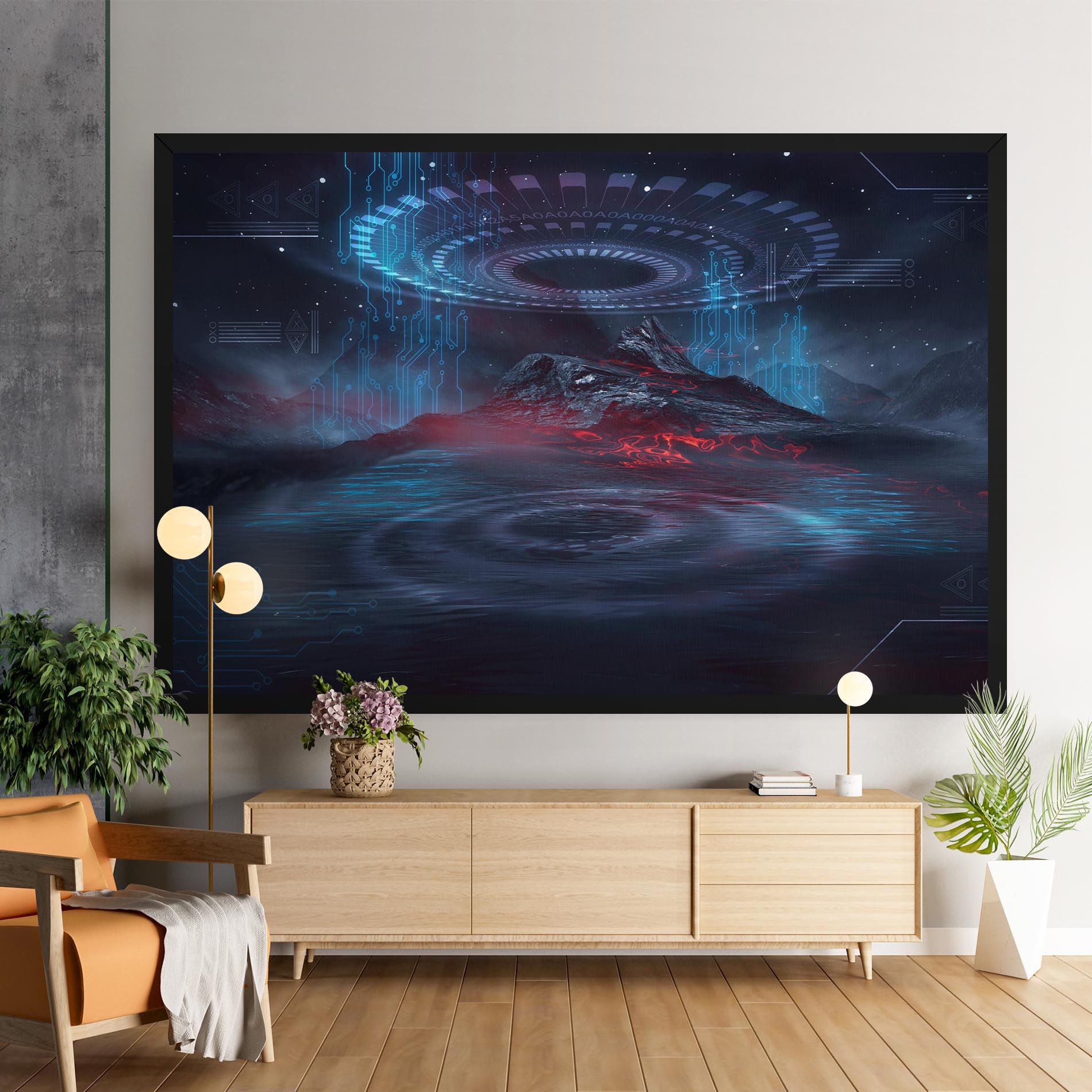 Neon Space Galaxy mockup 9