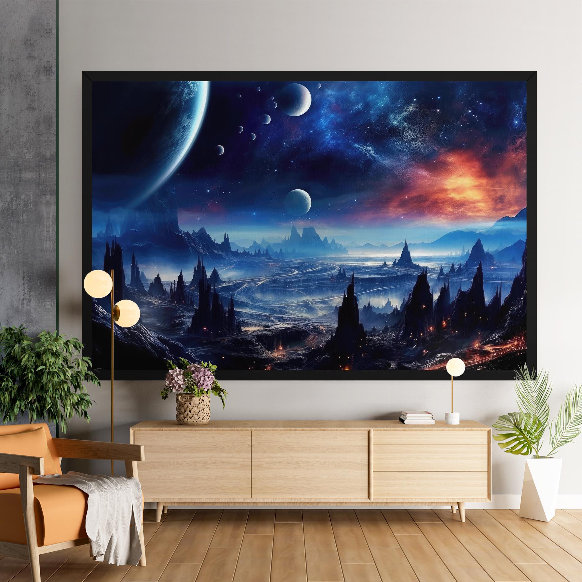 Leinwandbild Planets And Stars mockup 9