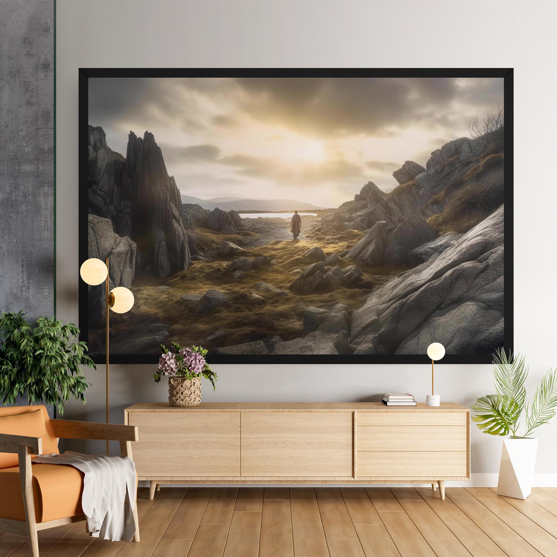 Leinwandbild Rocky Area Man mockup 9