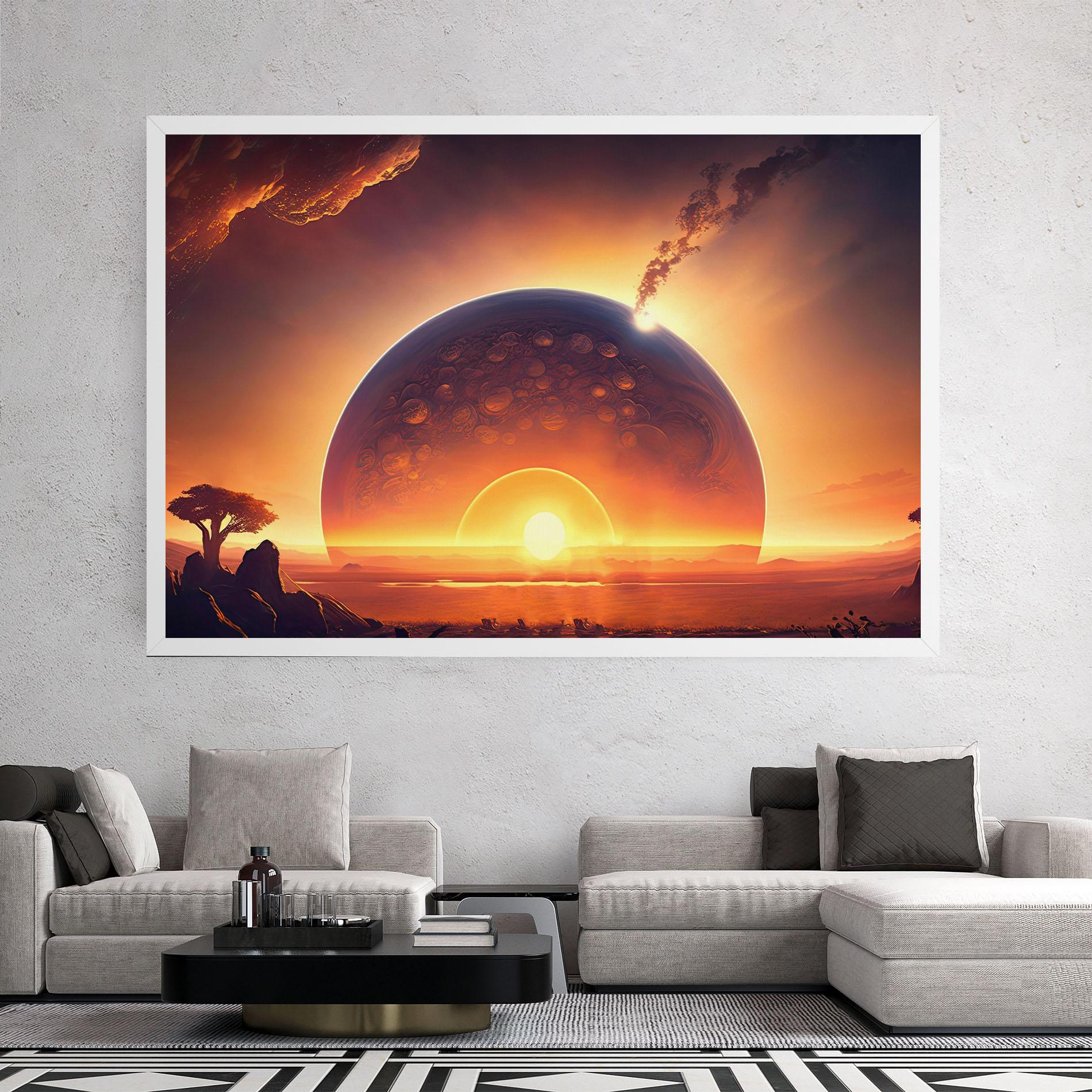 Leinwandbild Abstract Fantasy Science mockup 2