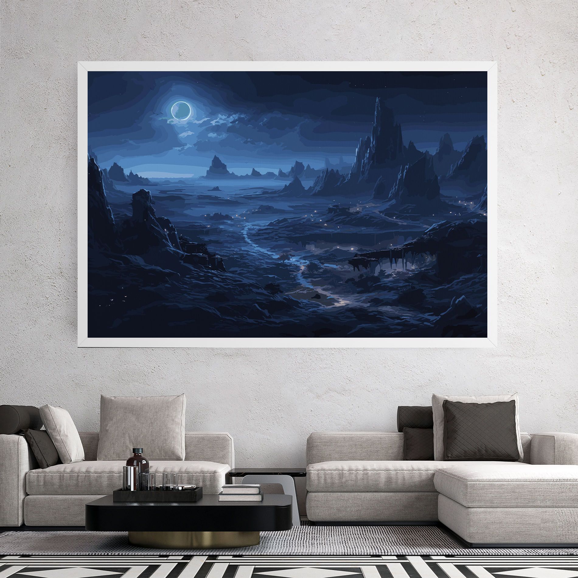 Blue Art World mockup 2