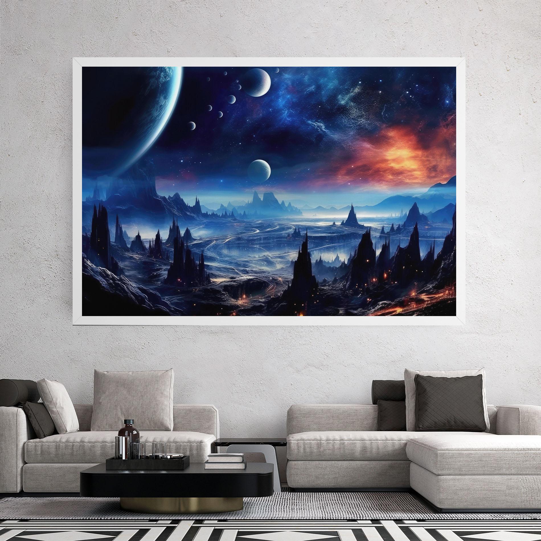 Leinwandbild Planets And Stars mockup 2