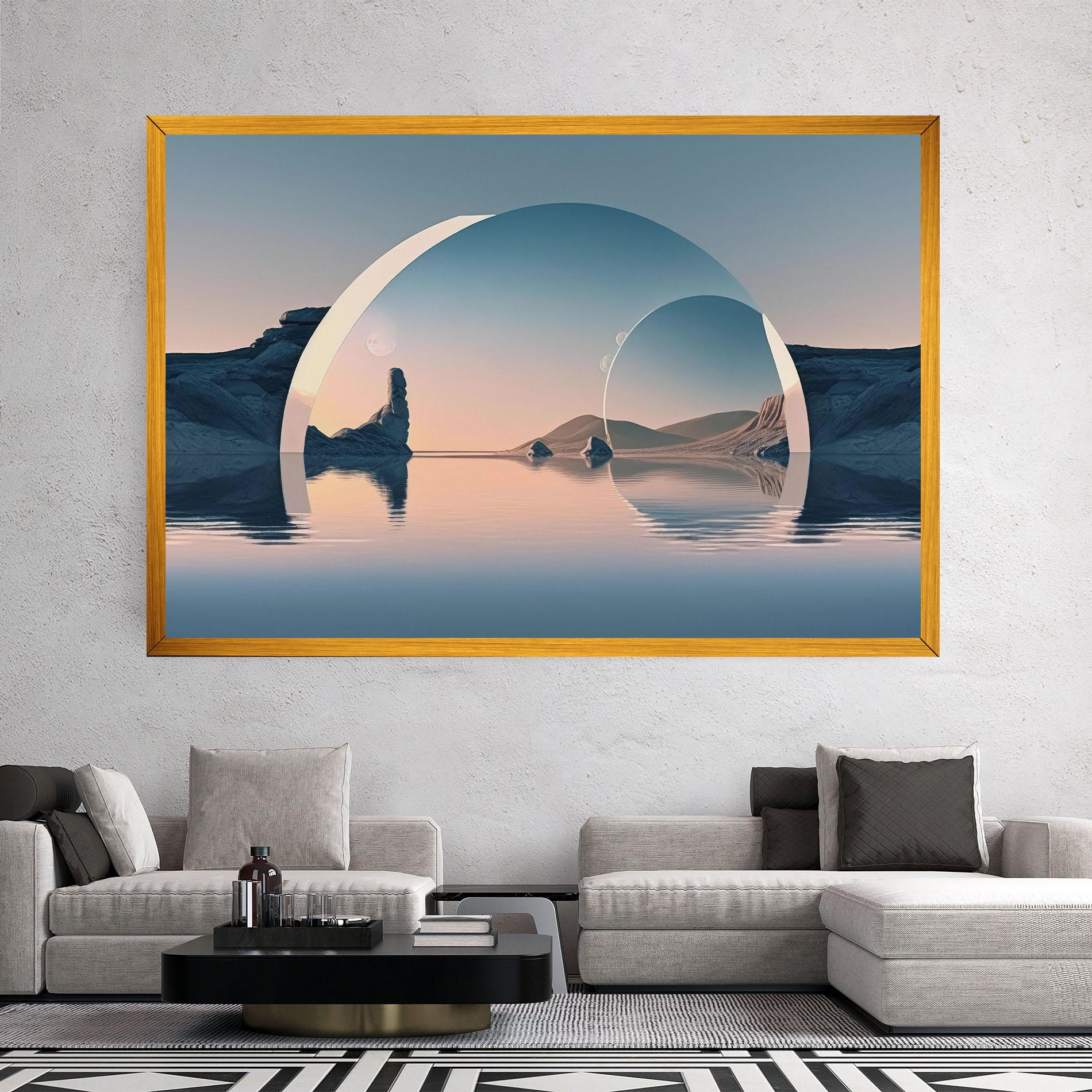 Leinwandbild 3d Fantastic Elements mockup 2