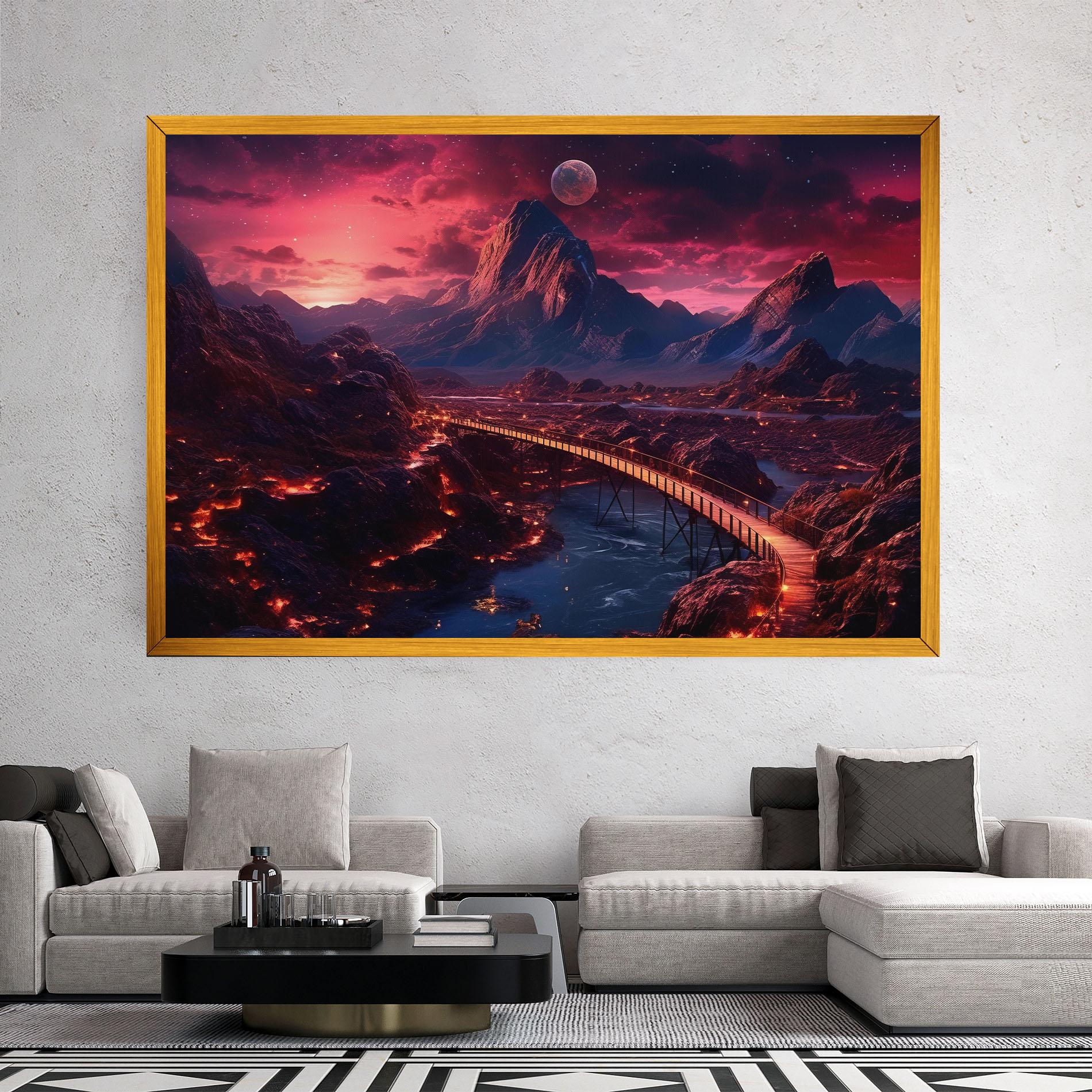 Leinwandbild Interstellar Journey mockup 2