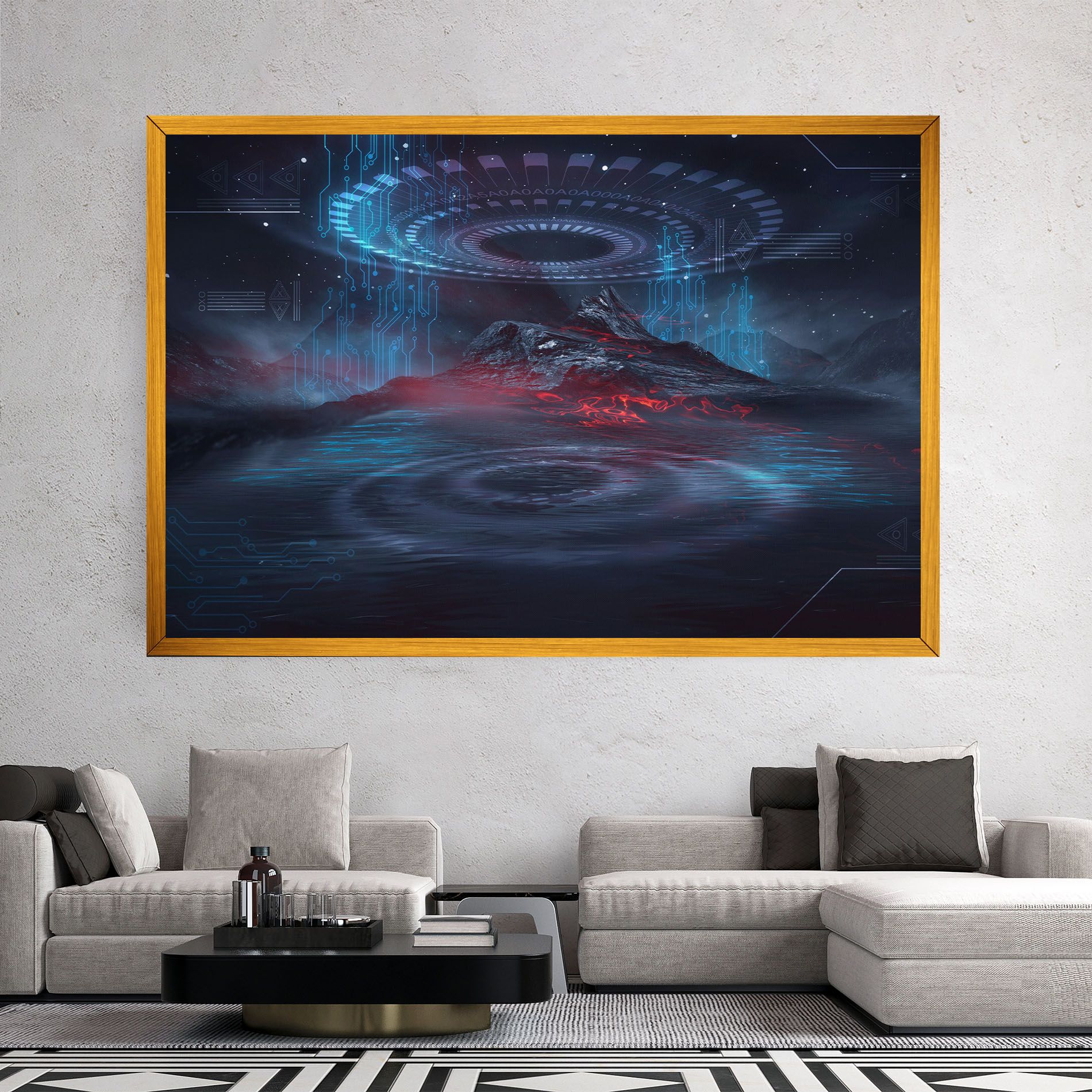 Neon Space Galaxy mockup 2