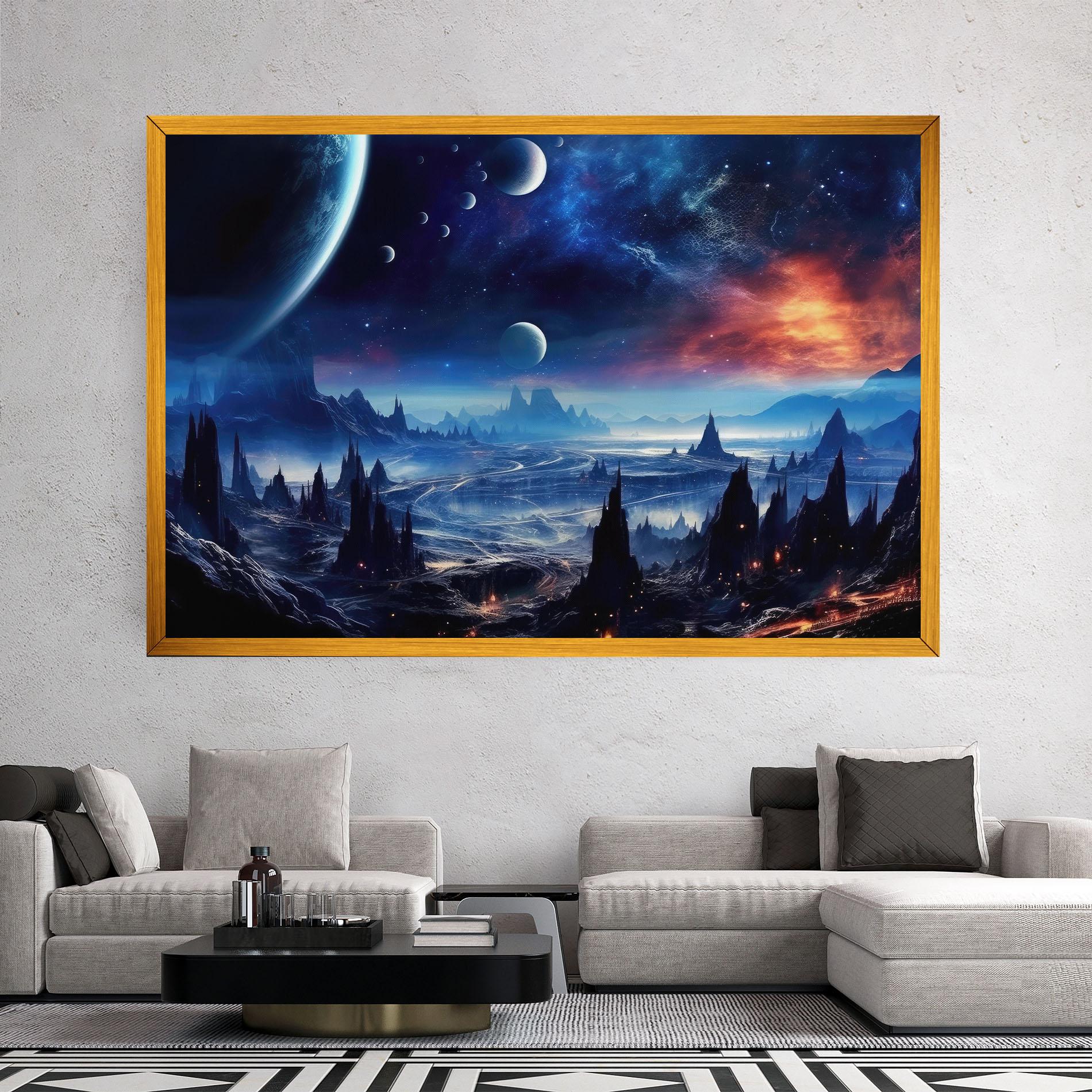 Leinwandbild Planets And Stars mockup 2