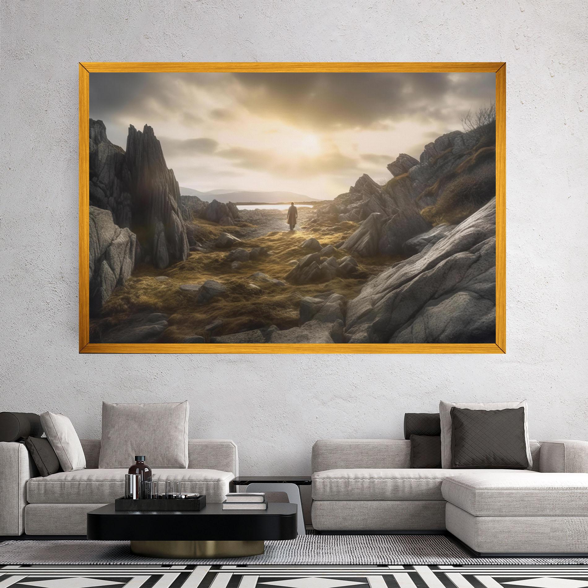 Leinwandbild Rocky Area Man mockup 2
