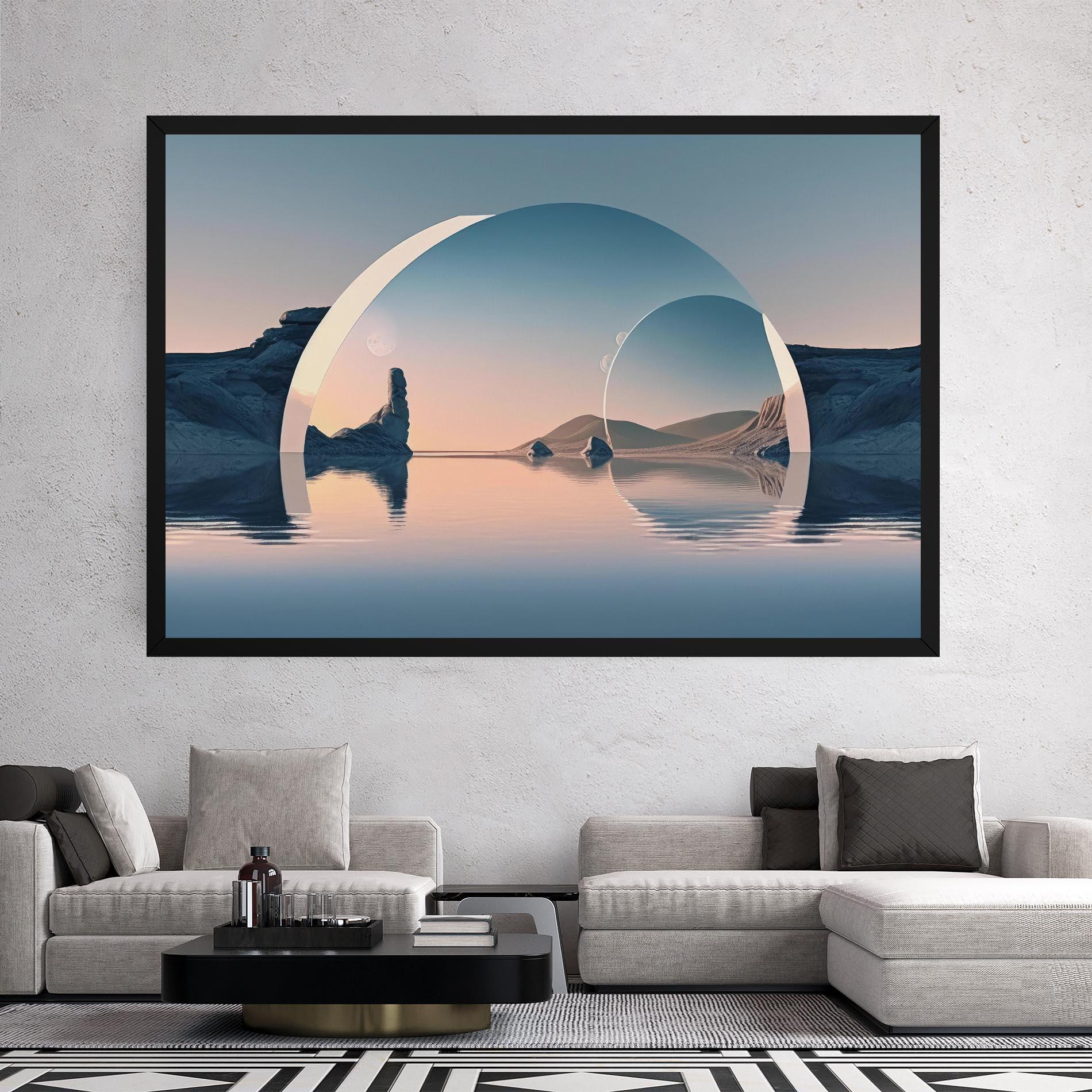Leinwandbild 3d Fantastic Elements mockup 2
