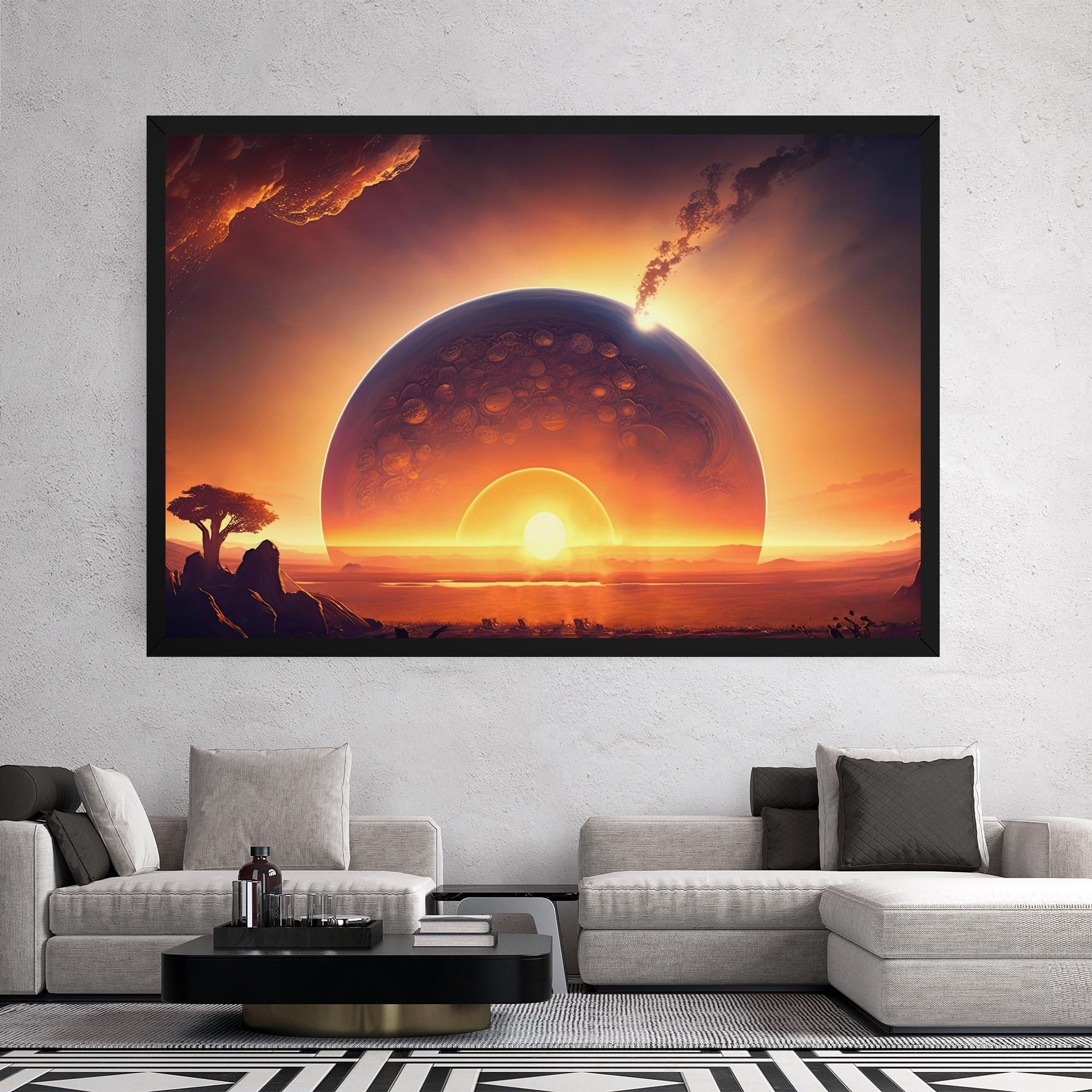 Leinwandbild Abstract Fantasy Science mockup 2