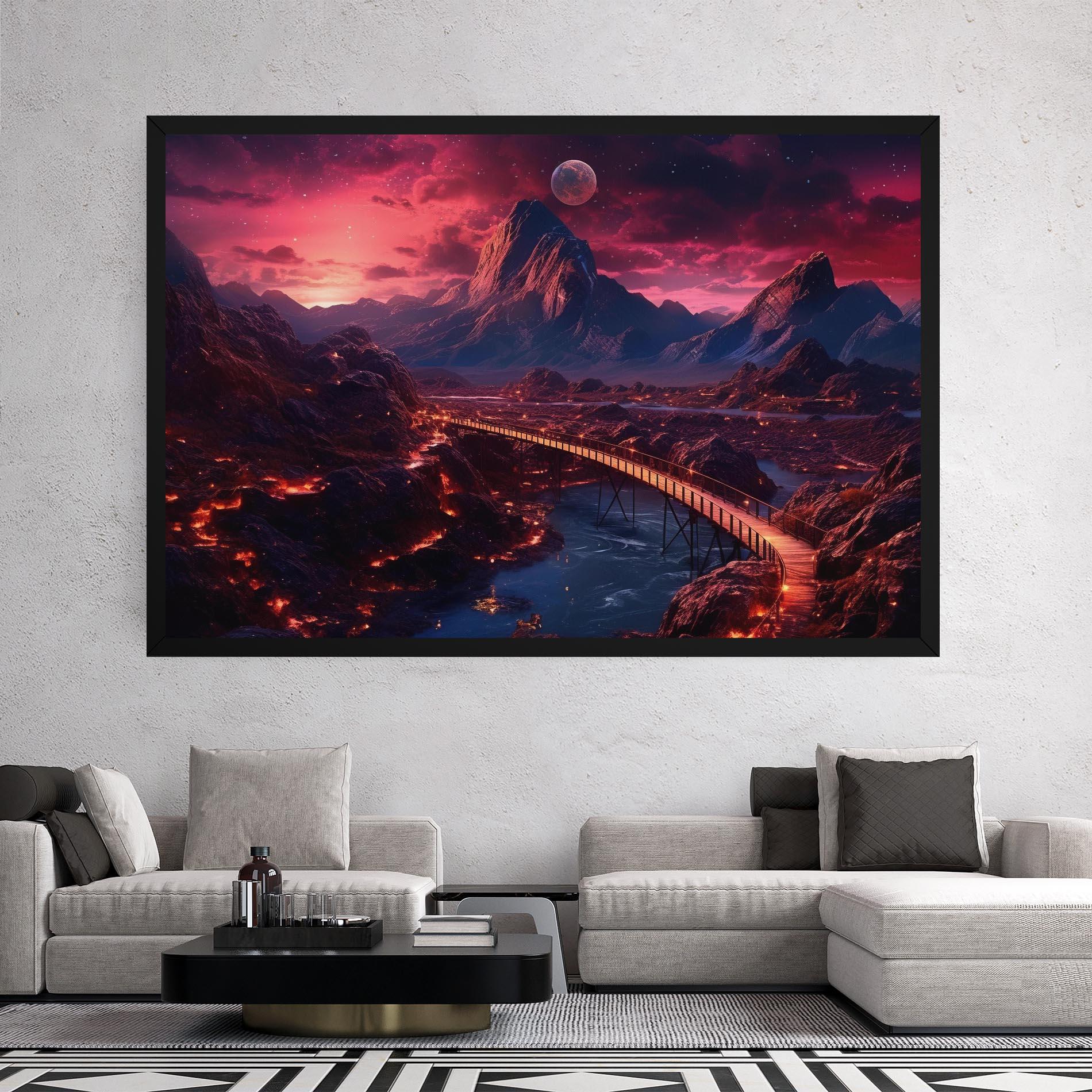 Leinwandbild Interstellar Journey mockup 2