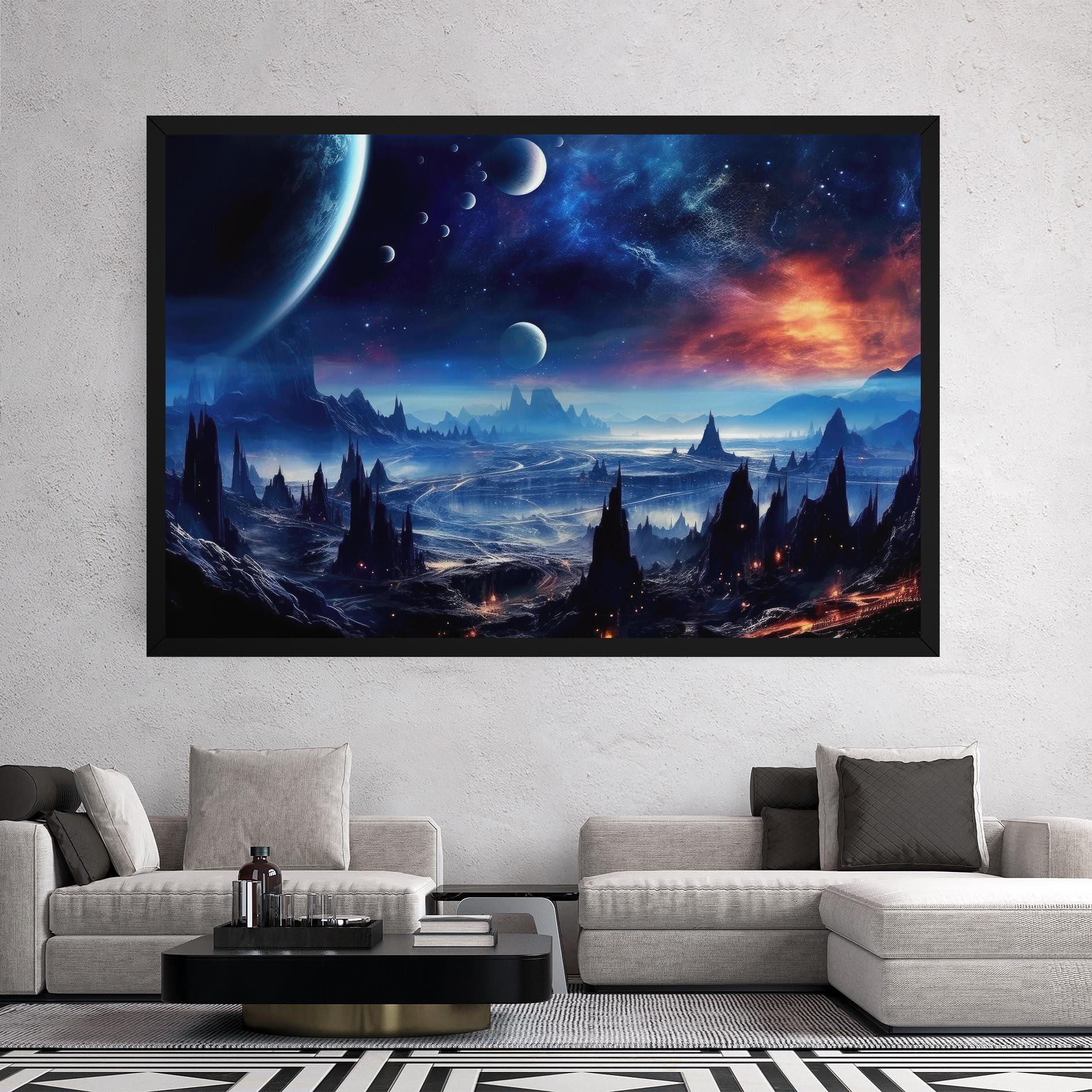 Leinwandbild Planets And Stars mockup 2