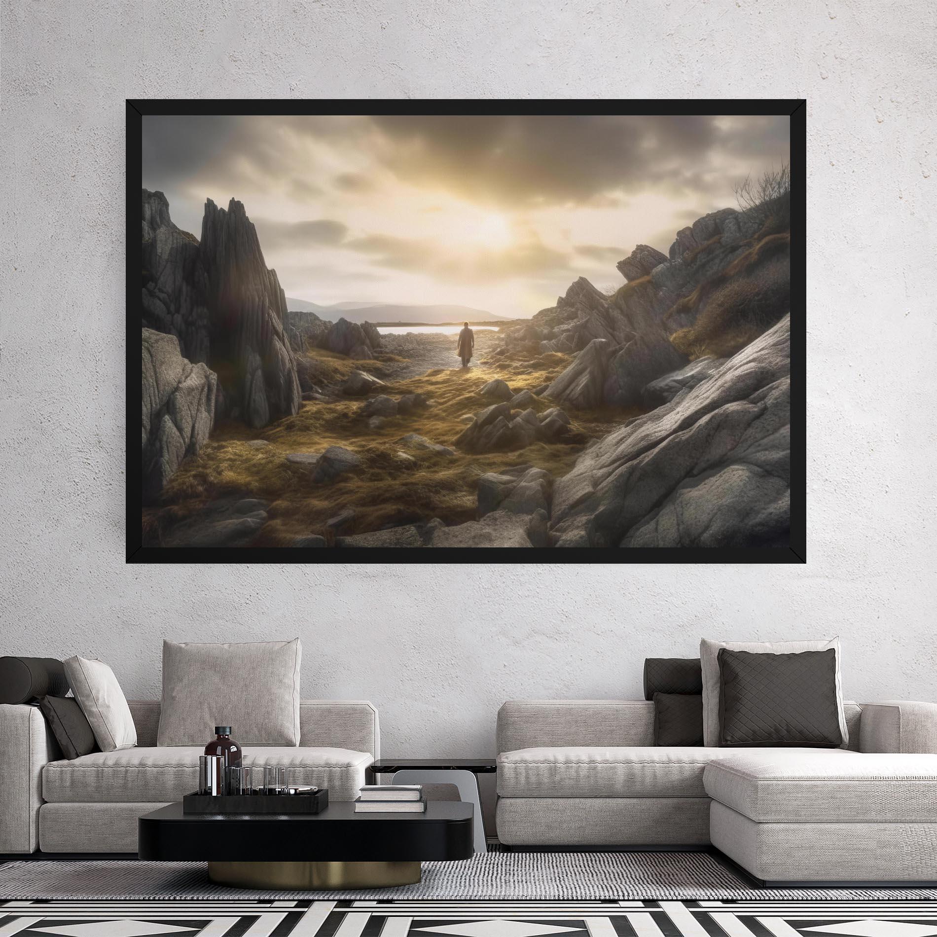 Leinwandbild Rocky Area Man mockup 2