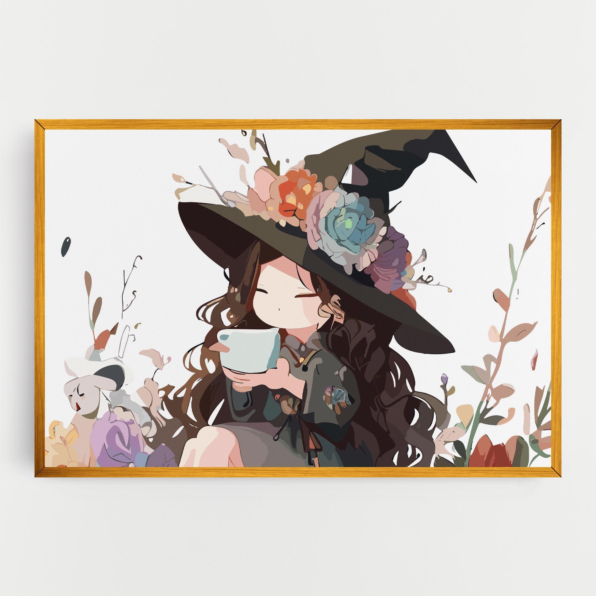 Leinwandbild Cute Witch mockup 0