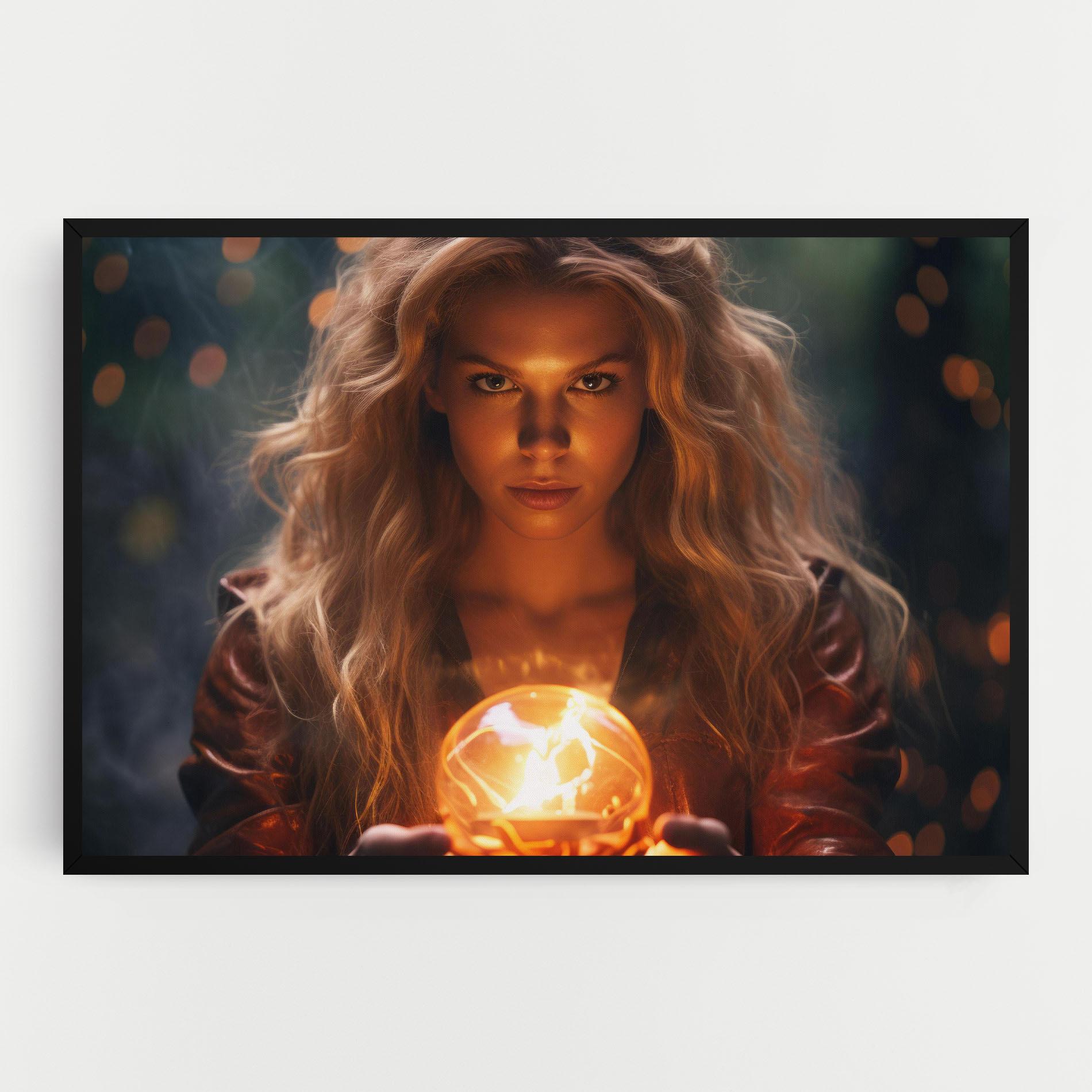 Leinwandbild Beautiful Woman Witch mockup 0