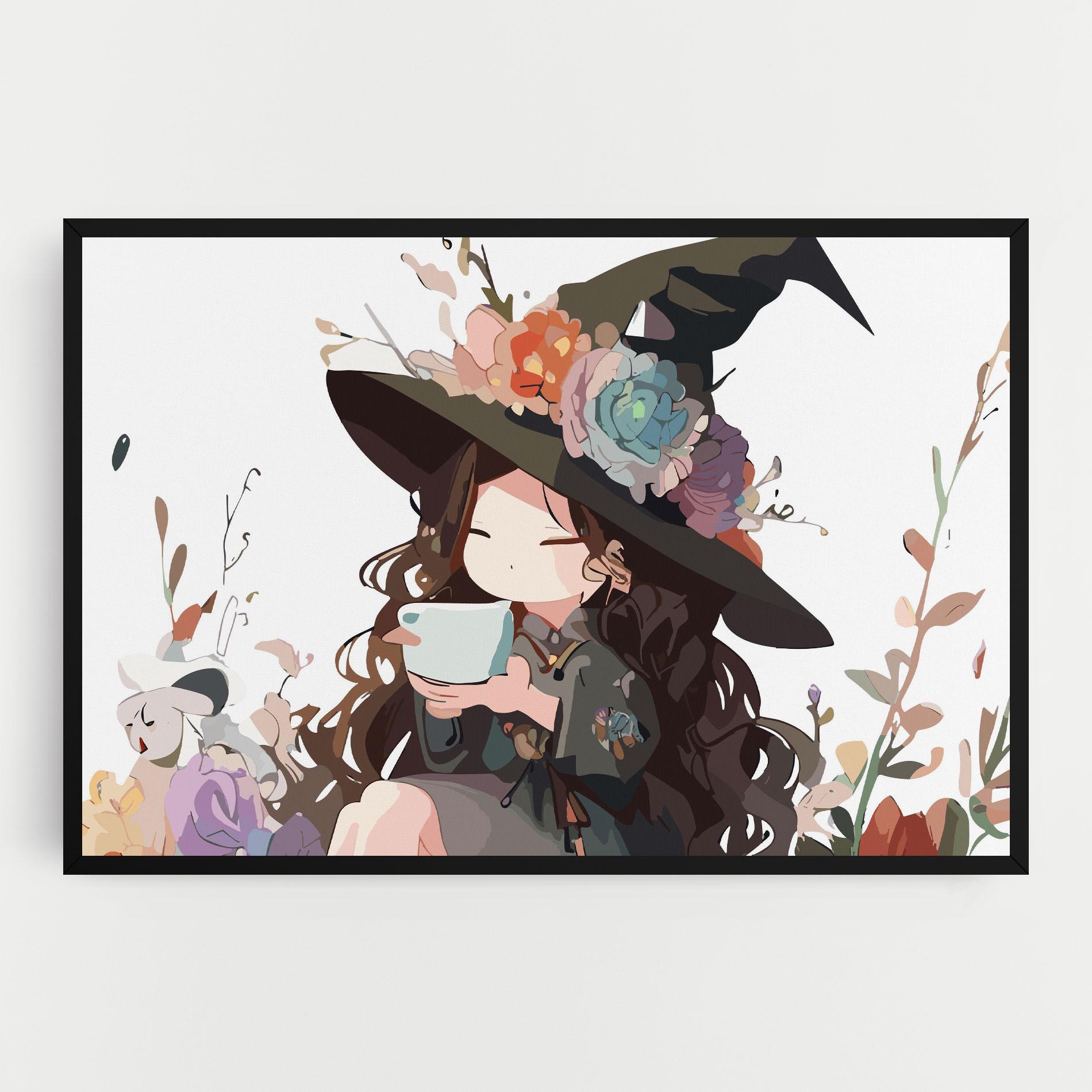 Leinwandbild Cute Witch mockup 0